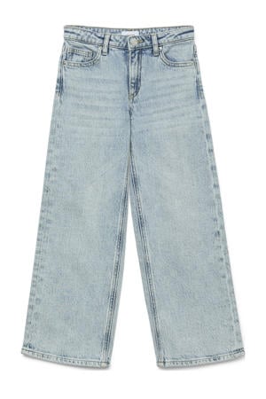 wide leg high waist jeans light blue denim