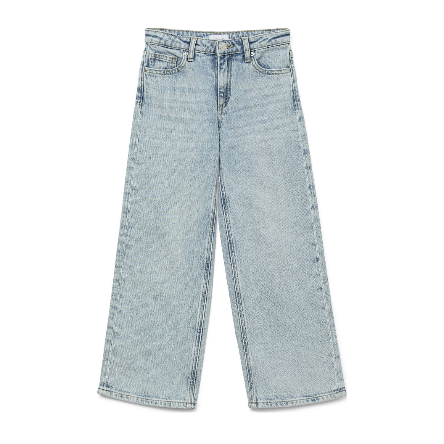 VERO MODA GIRL wide leg high waist jeans light blue denim