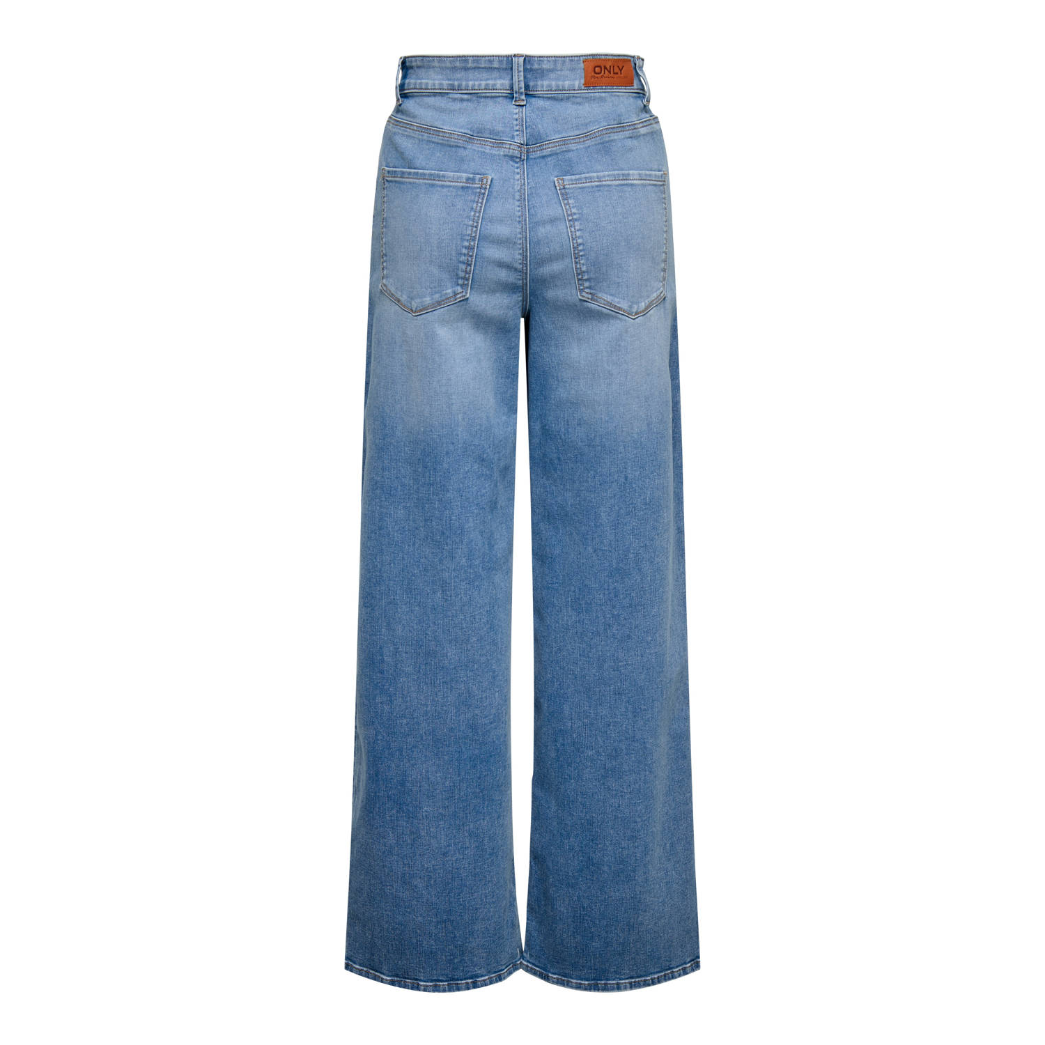 ONLY high waist wide leg jeans light blue denim