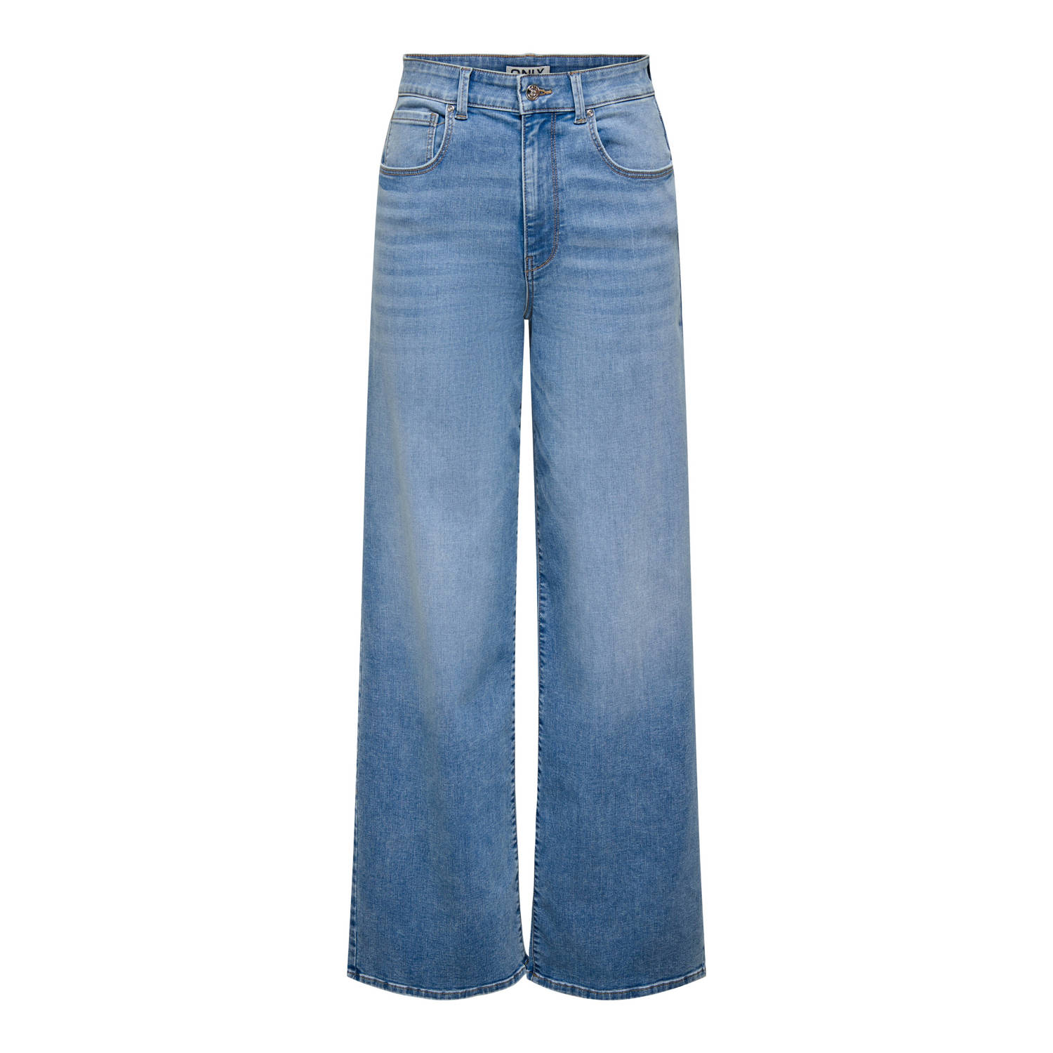 ONLY high waist wide leg jeans light blue denim