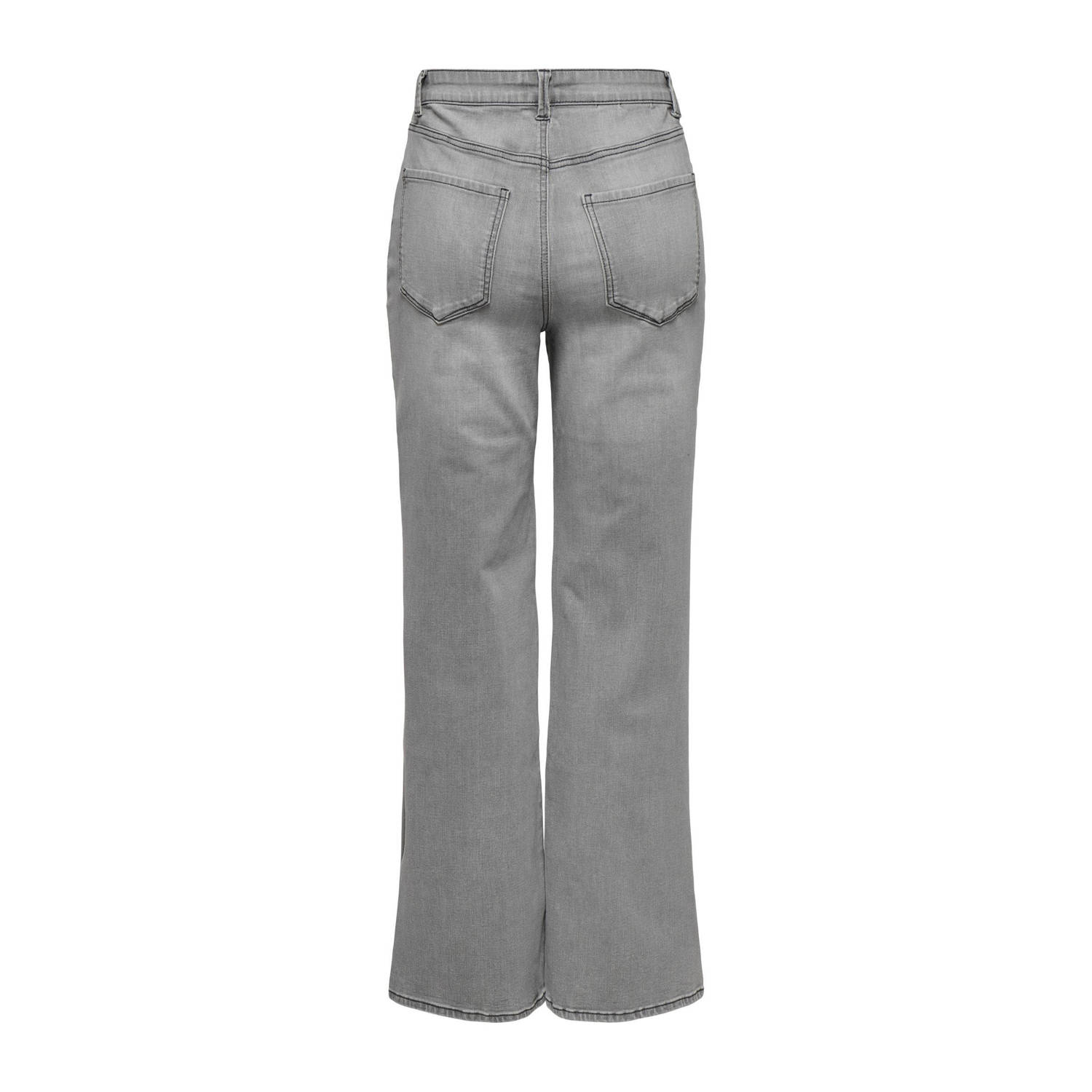 ONLY high waist wide leg jeans grey denim
