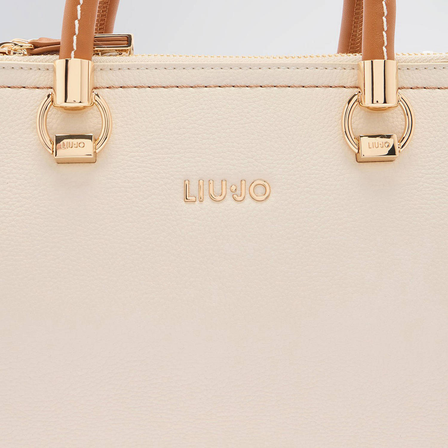 Liu Jo mini handtas Manh ecru cognac