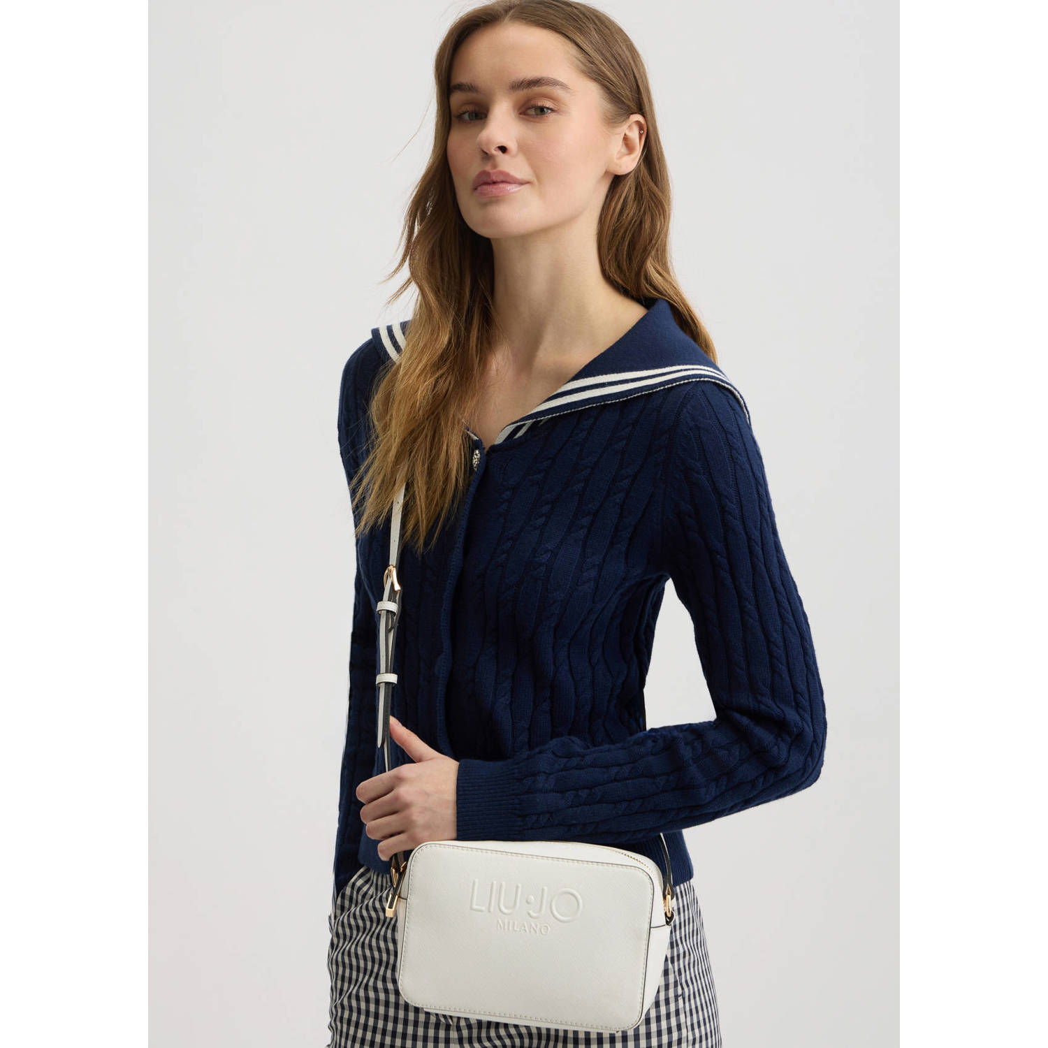 Liu Jo crossbody tas Halona ecru