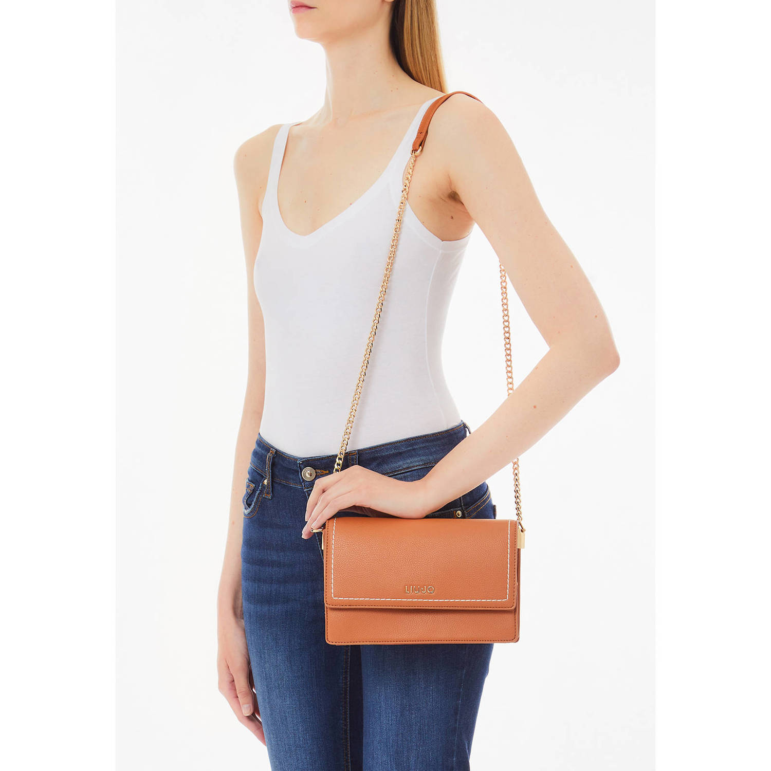 Liu Jo crossbody tas Manh cognac