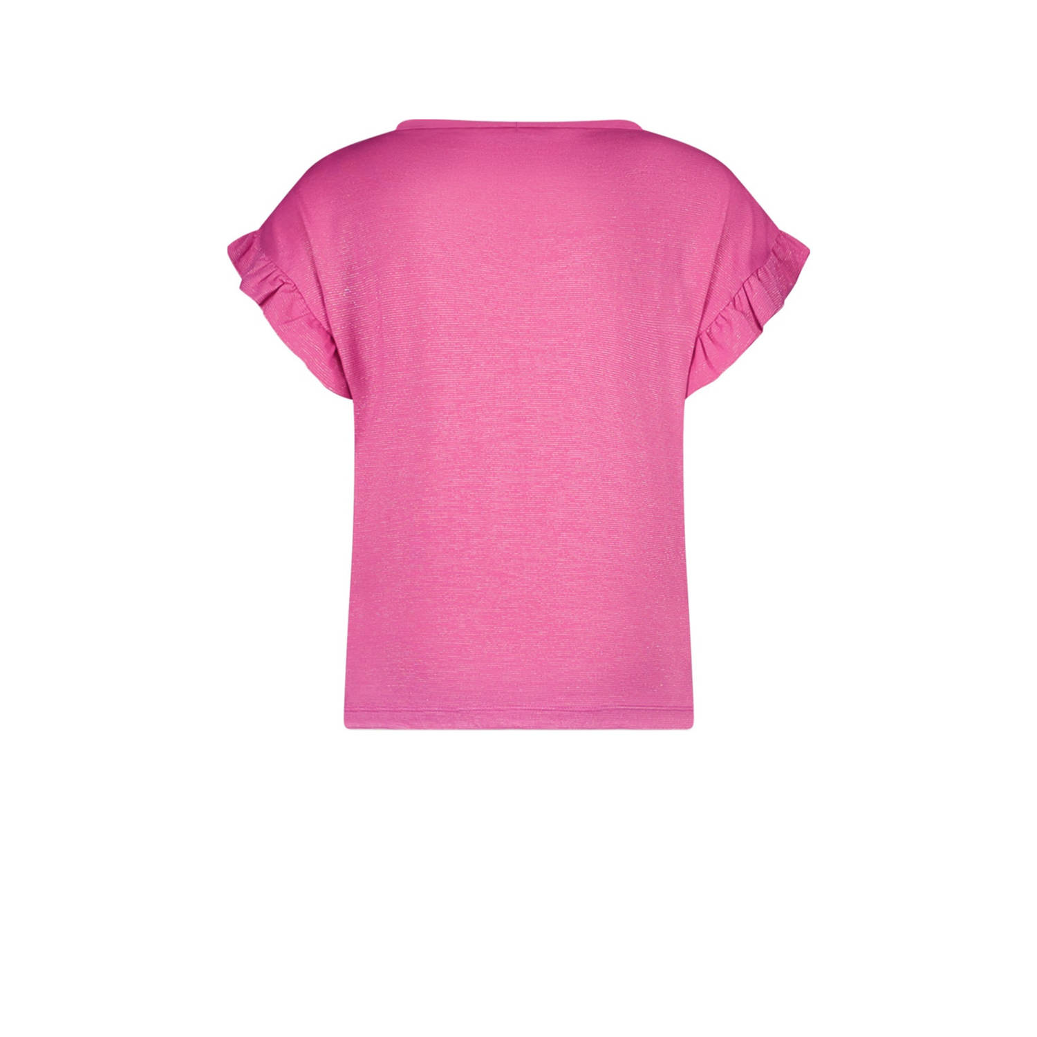 Like Flo T-shirt fuchsia met glitter