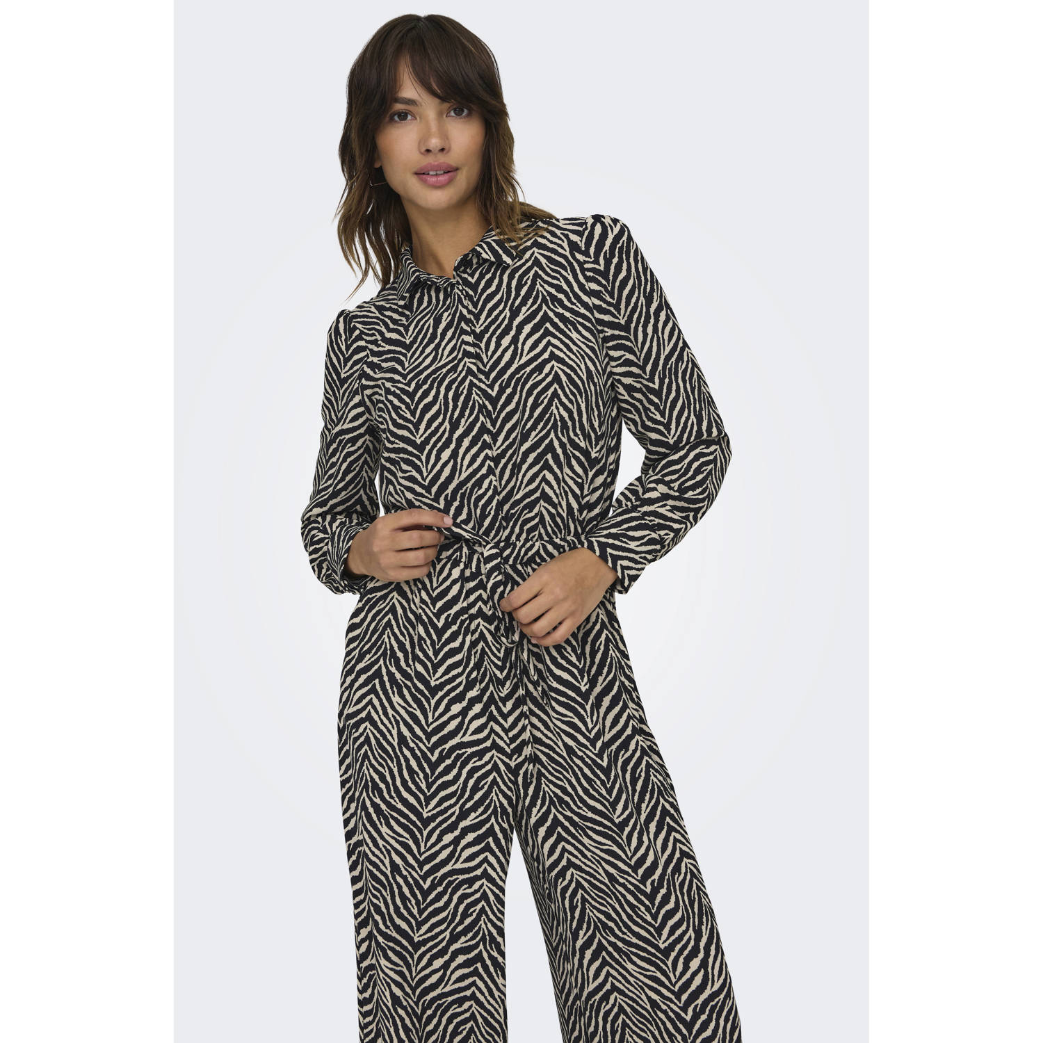 ONLY regular fit jumpsuit zwart