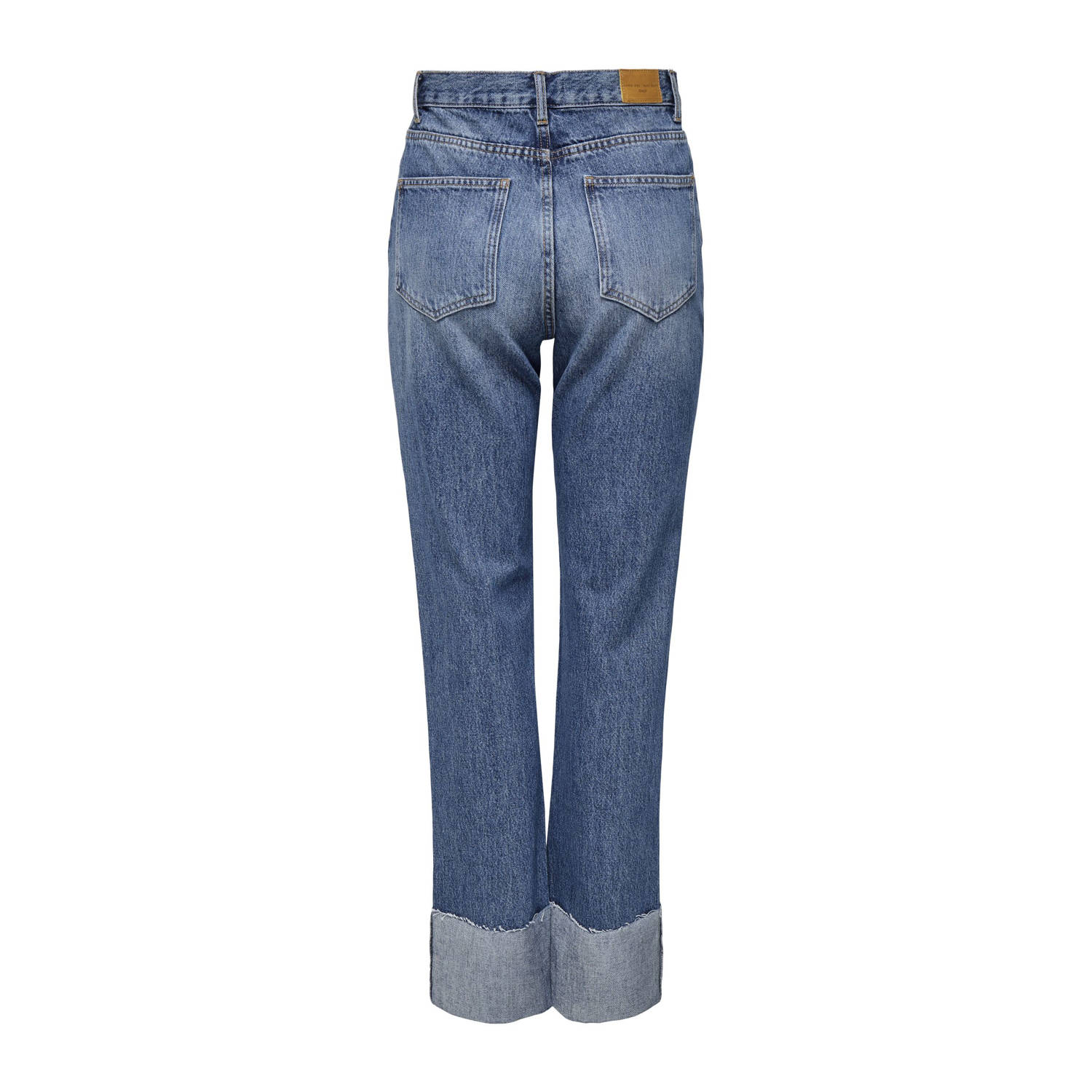 ONLY high waist wide leg jeans medium blue denim
