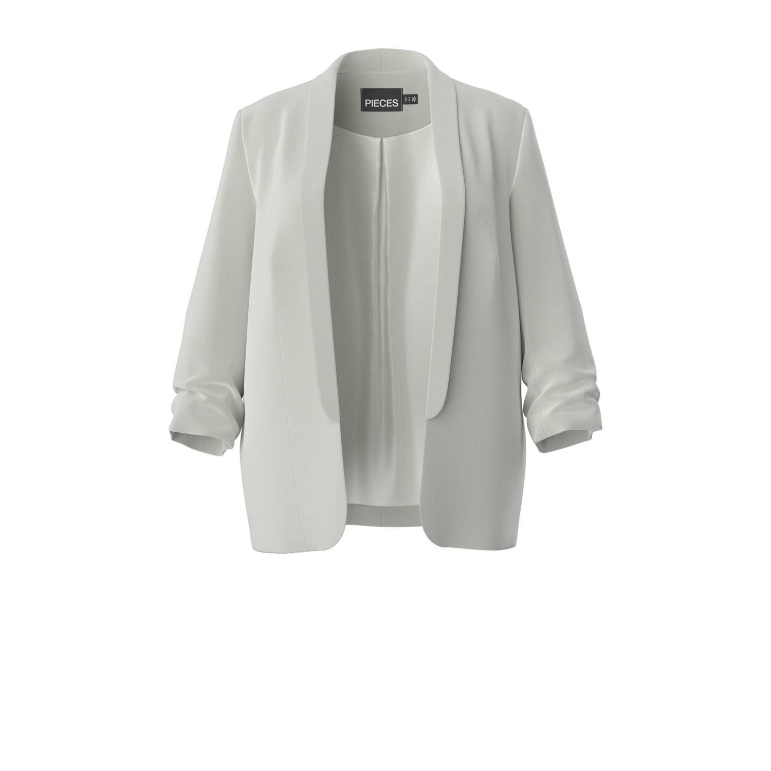 PIECES Curve regular blazer ecru
