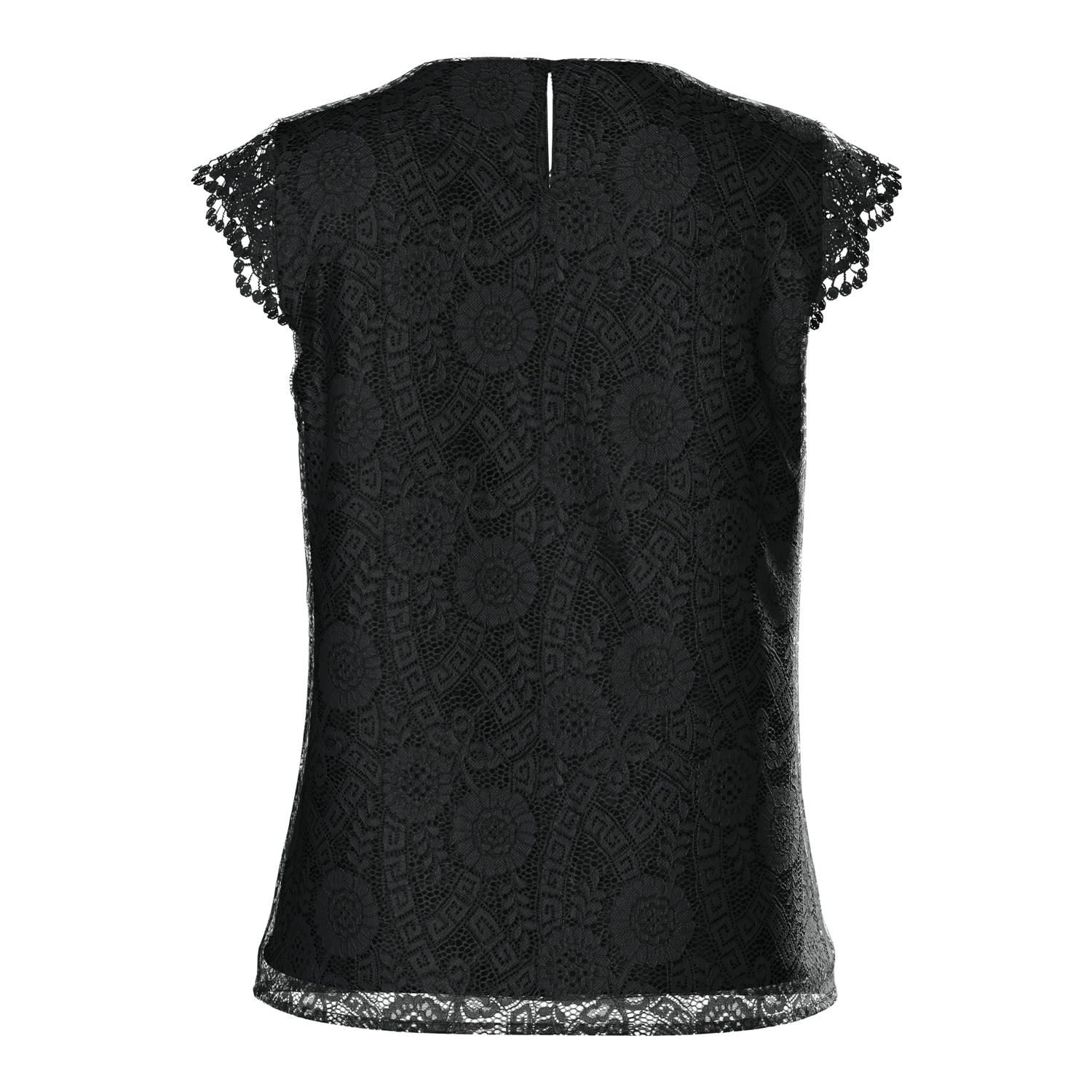 PIECES Curve top zwart