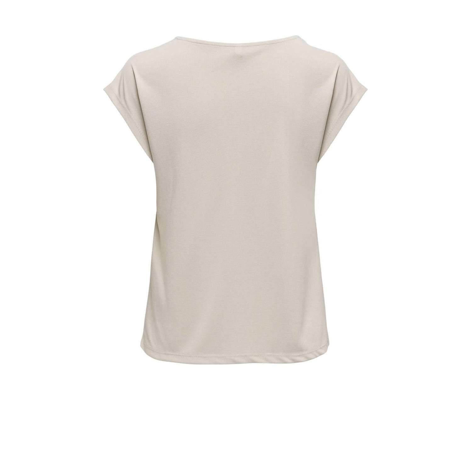 ONLY T-shirt lichtgrijs