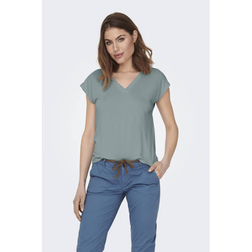 ONLY T-shirt turquoise afbeelding
