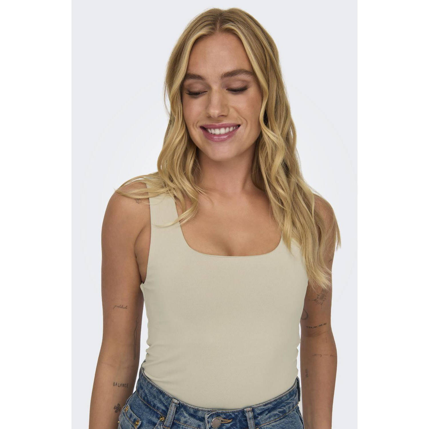 Only Tanktop ONLEA S L 2-WAYS FIT TOP JRS NOOS