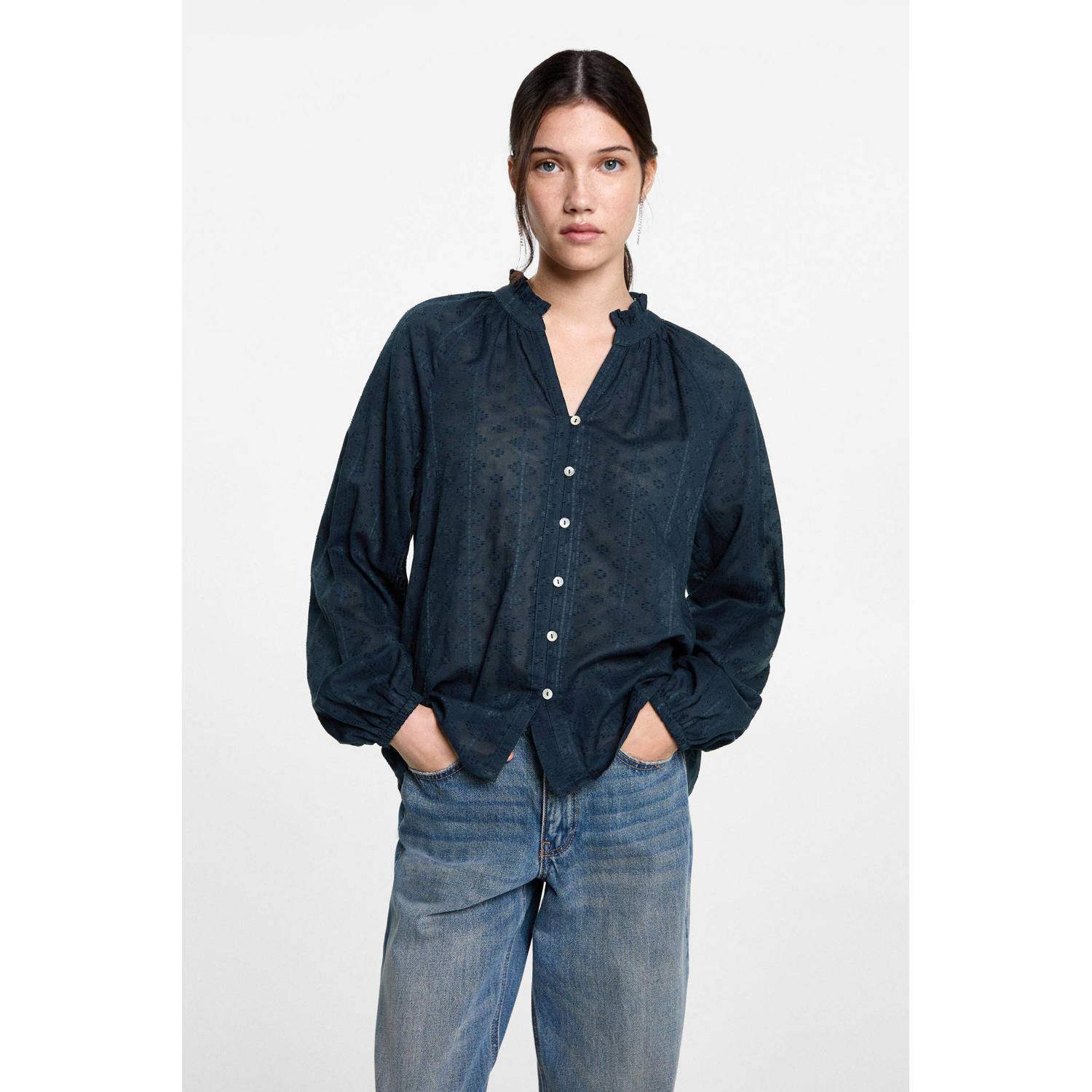 MANGO TEEN blouse marine