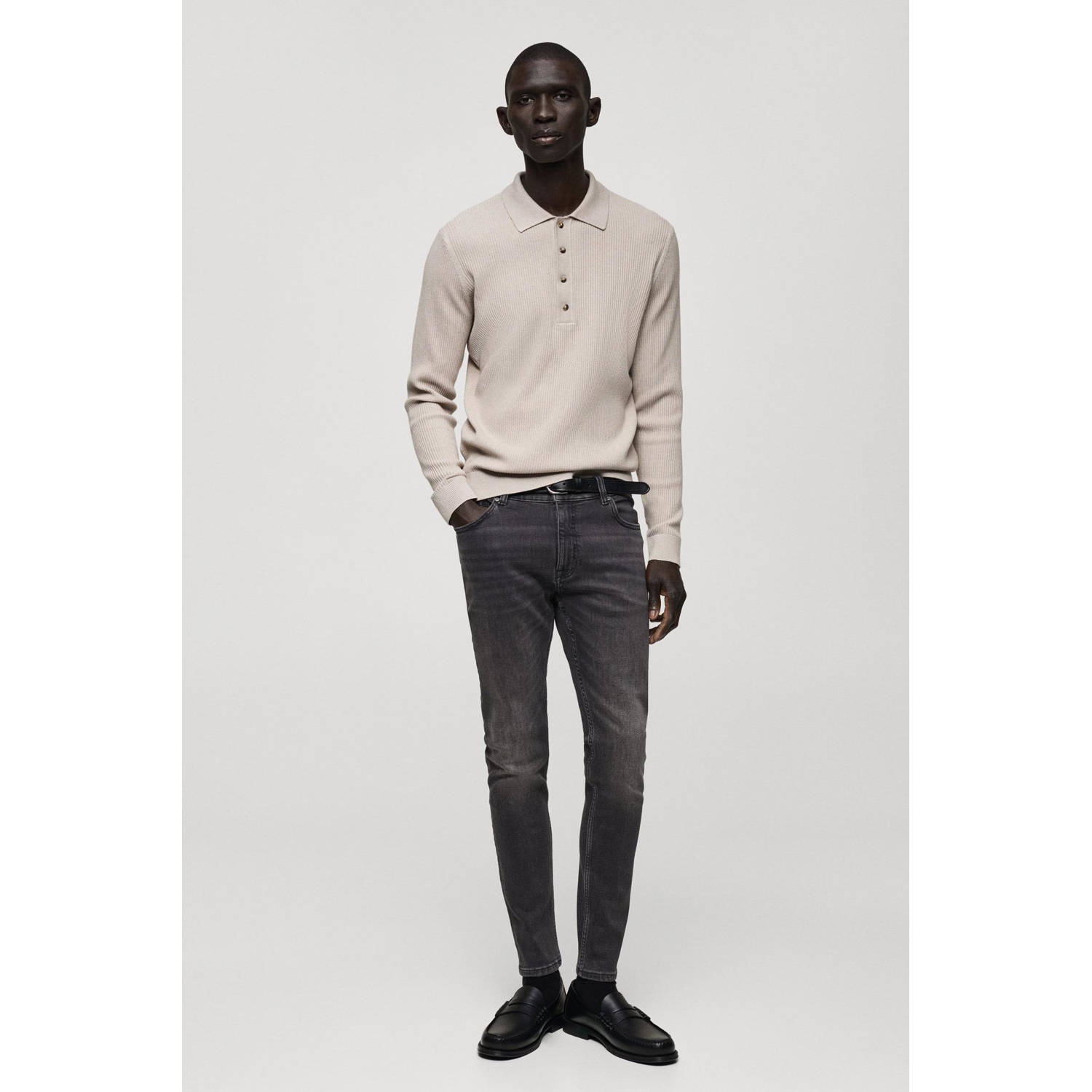 Mango Man skinny jeans changeant grijs