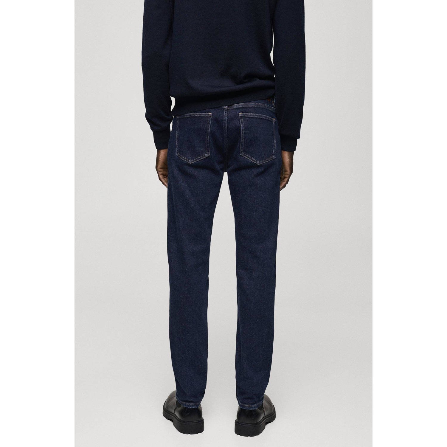 Mango Man slim fit jeans changeant blauw
