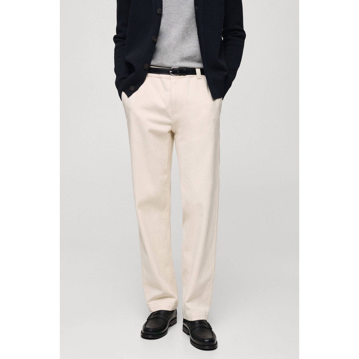 Mango Man regular chino ecru