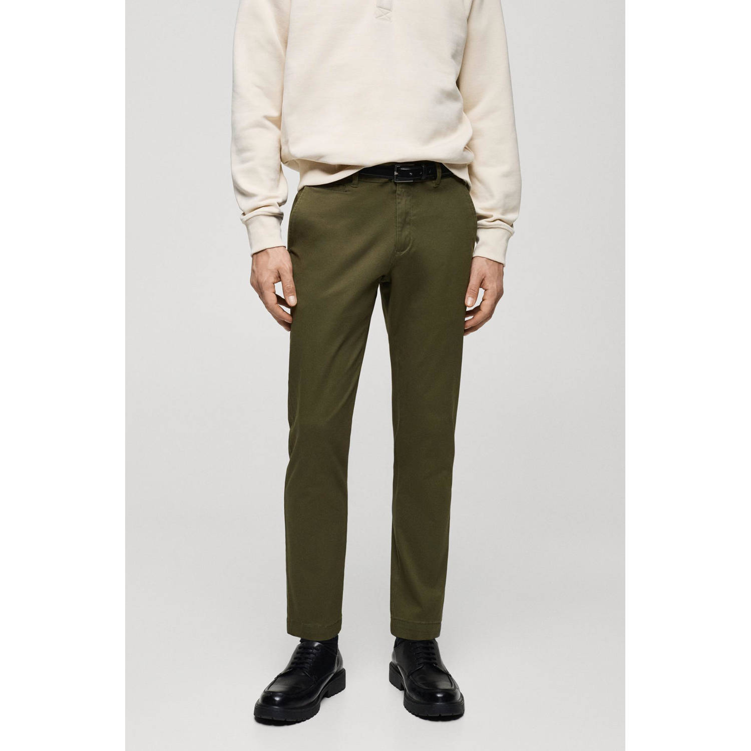 Mango Man tapered chino kaki