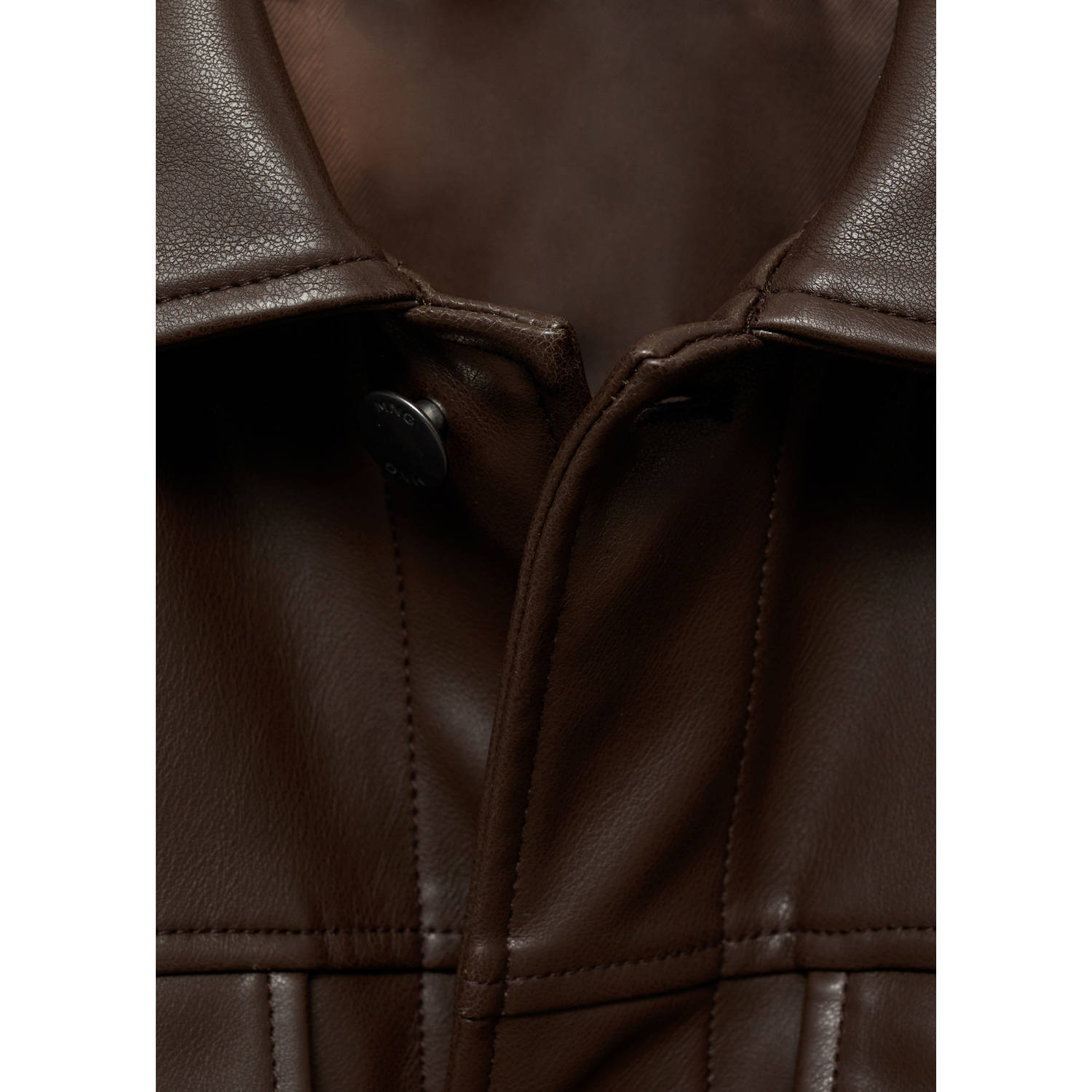 Mango Man overshirt bruin