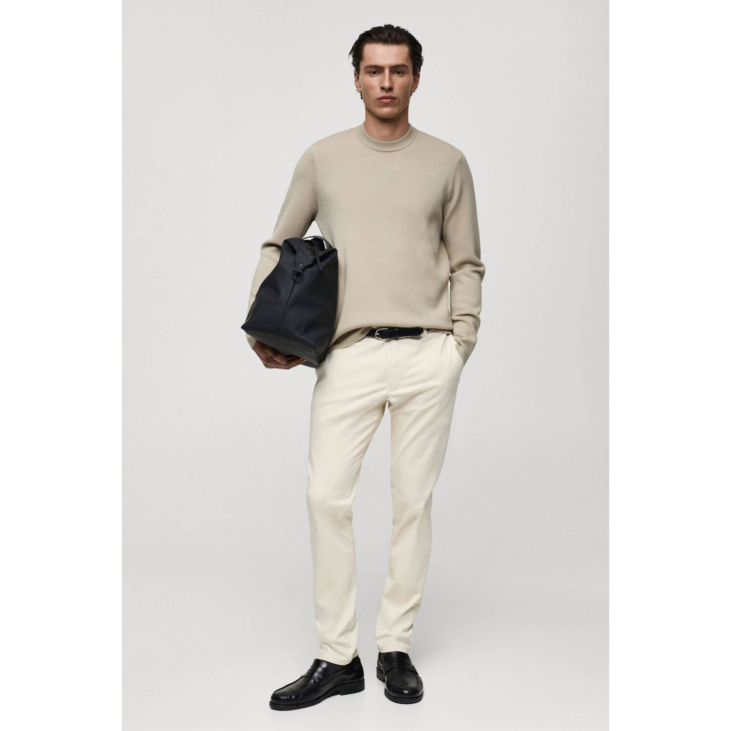 Mango Man slim chino ecru