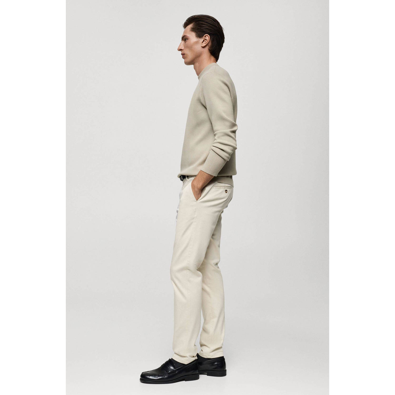 Mango Man slim chino ecru