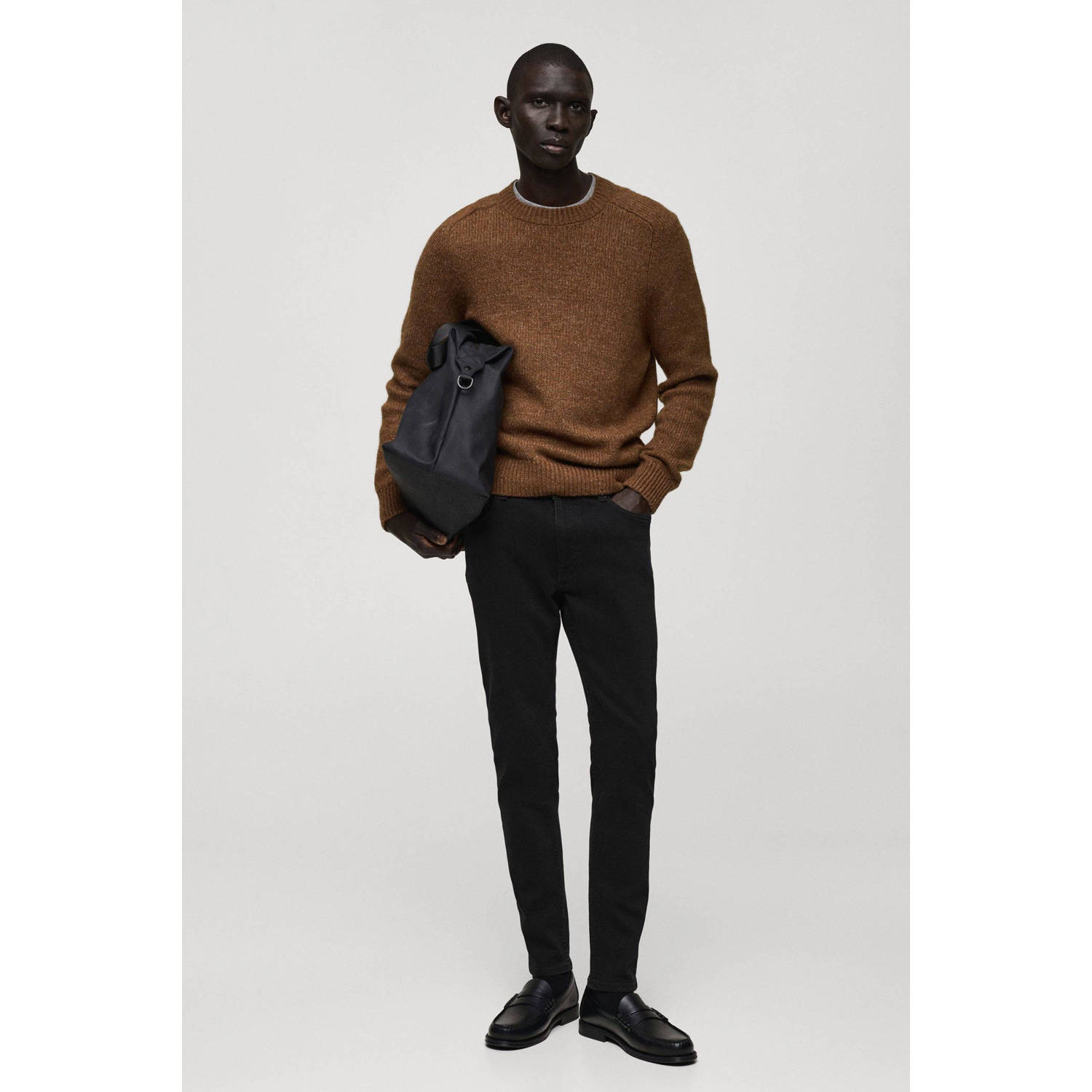 Mango Man super skinny jeans zwart
