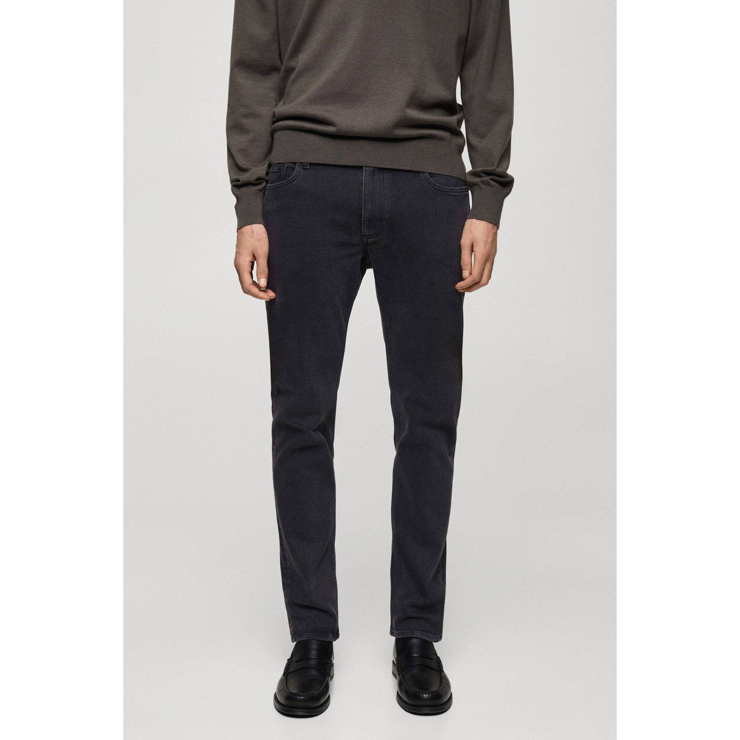 Mango Man slim fit jeans zwart