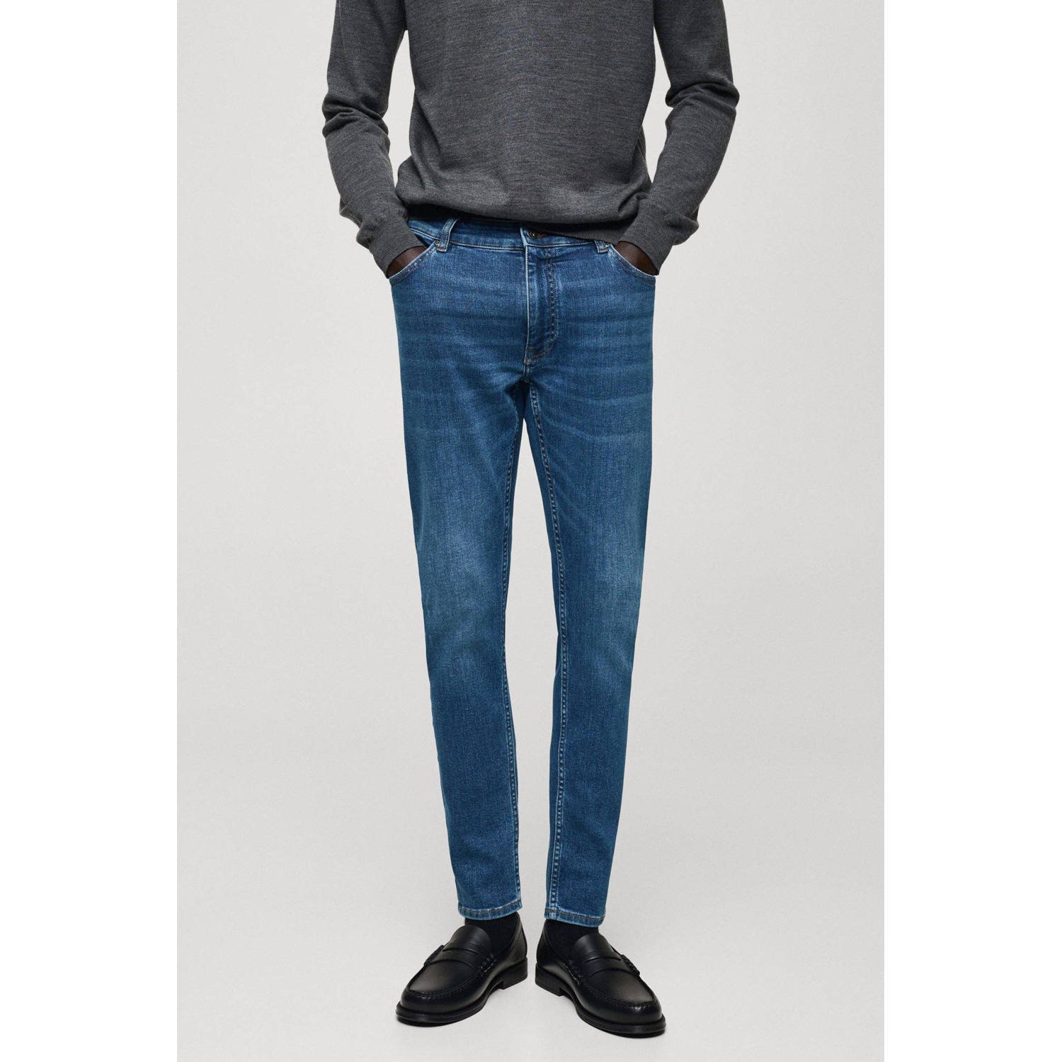 Mango Man super skinny jeans changeant blauw