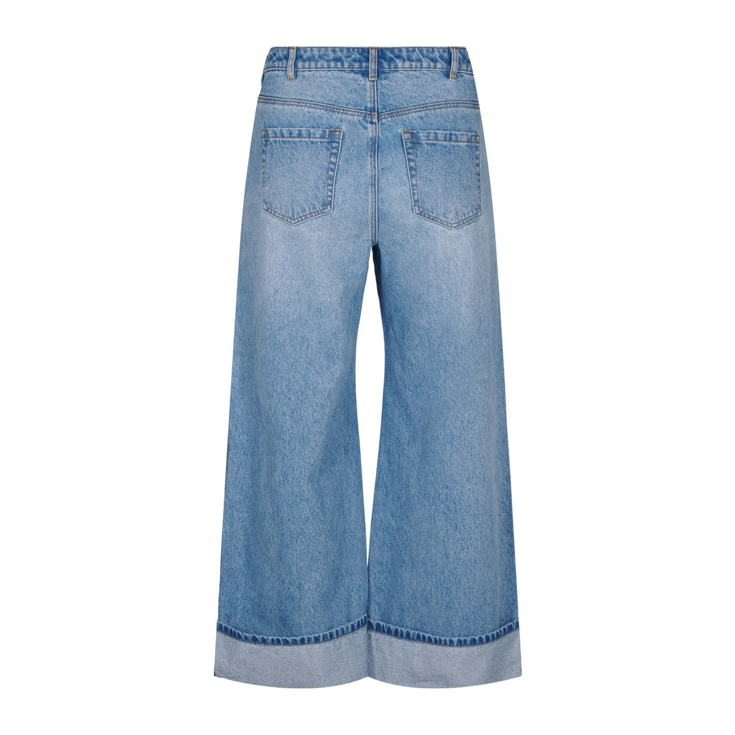 Zizzi high waist wide leg jeans light blue denim