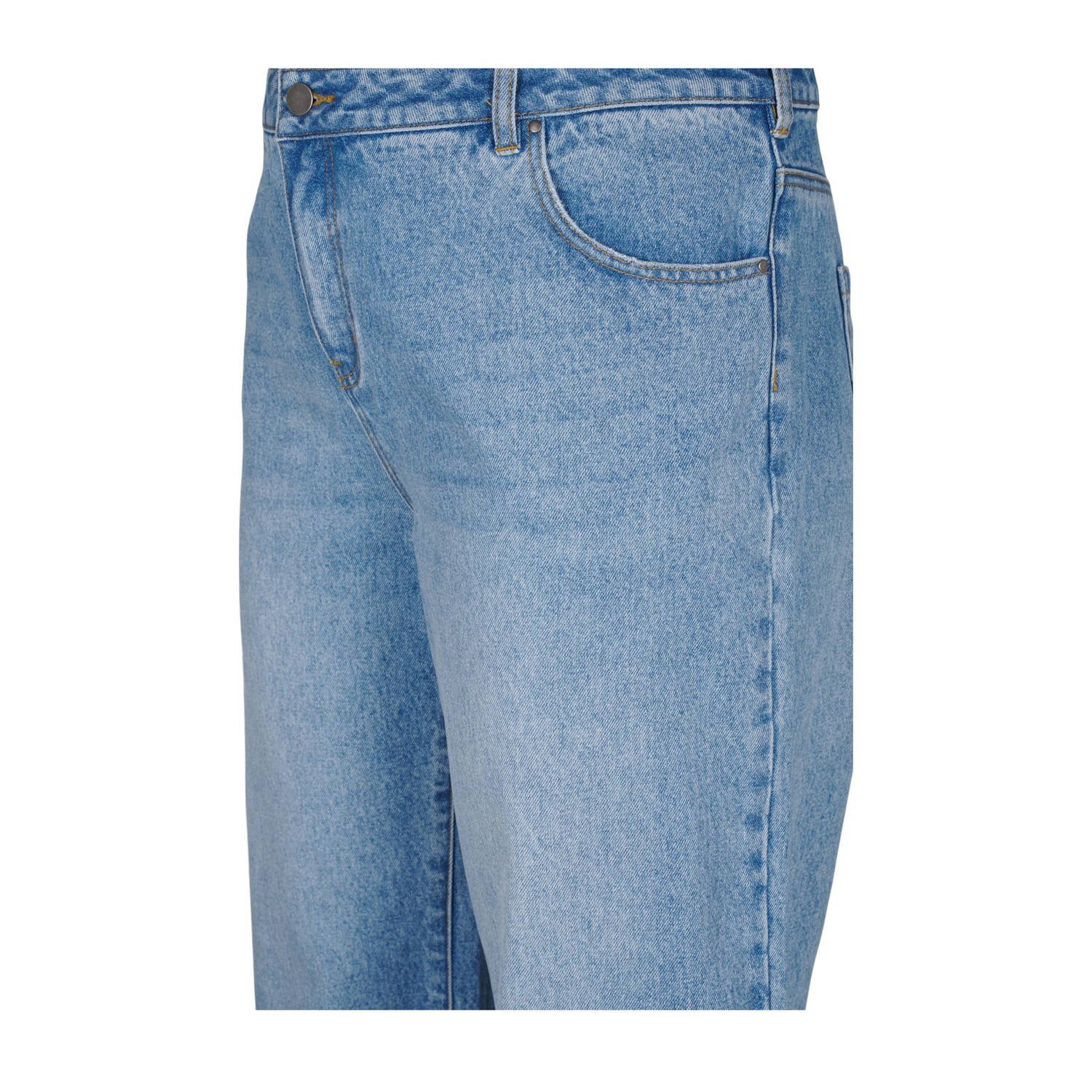 Zizzi high waist wide leg jeans light blue denim