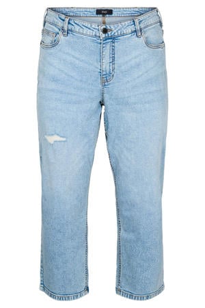 jeans regular waist light blue denim