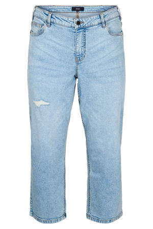 jeans regular waist light blue denim