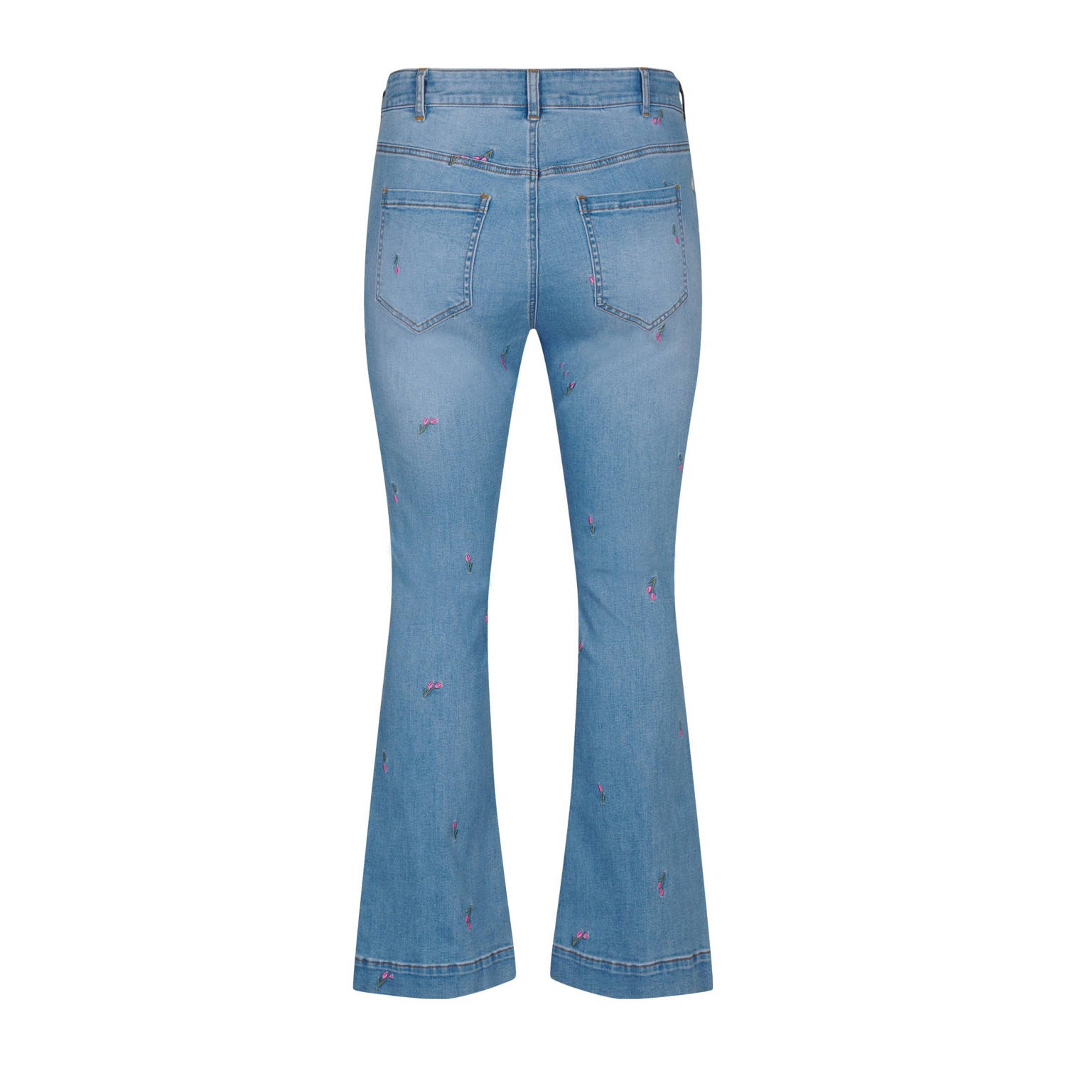 Zizzi regular waist bootcut jeans light blue denim