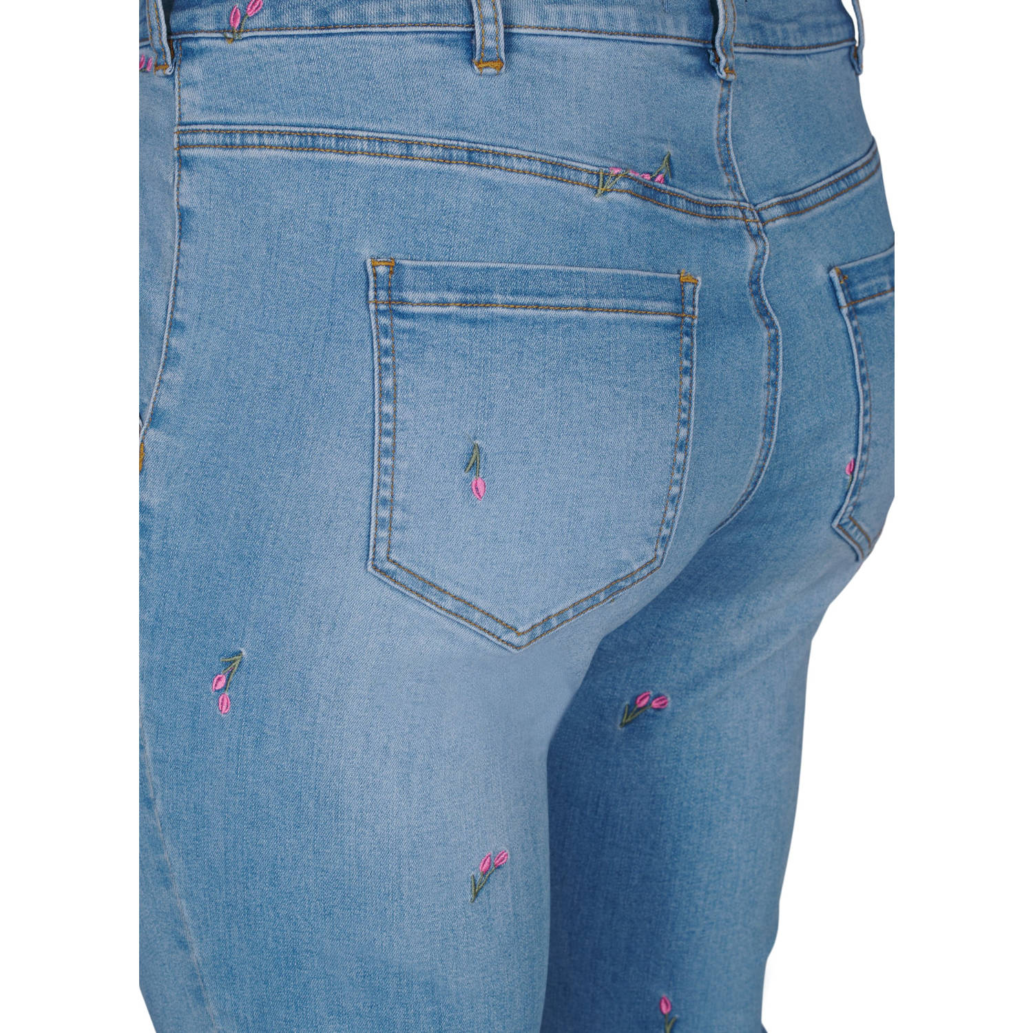 Zizzi regular waist bootcut jeans light blue denim