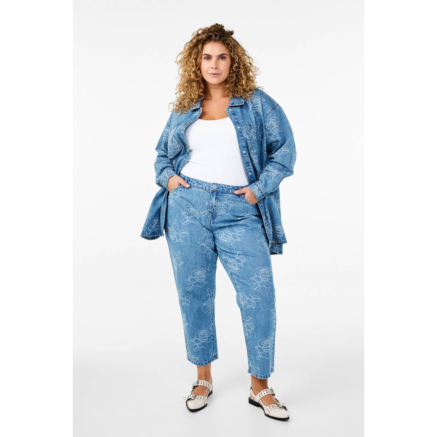 Zizzi light blue denim