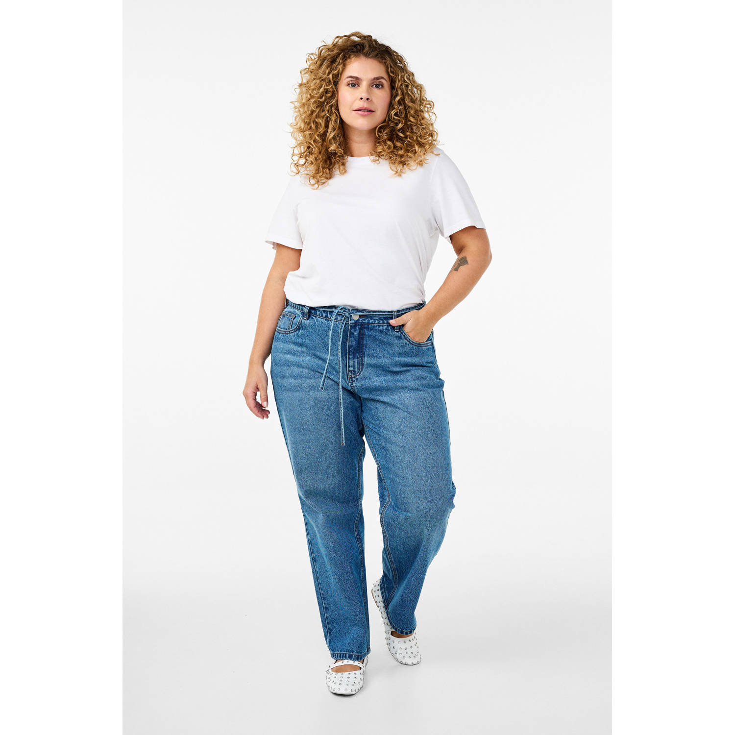 Zizzi regular waist medium blue denim
