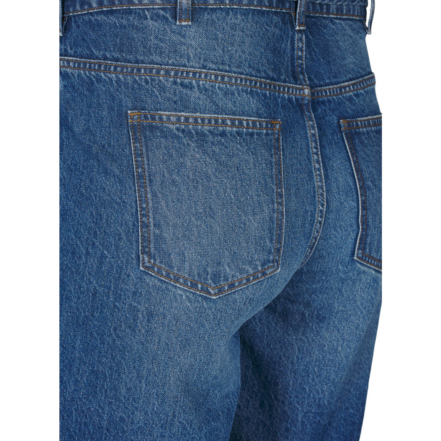 Zizzi regular waist denim short medium blue denim