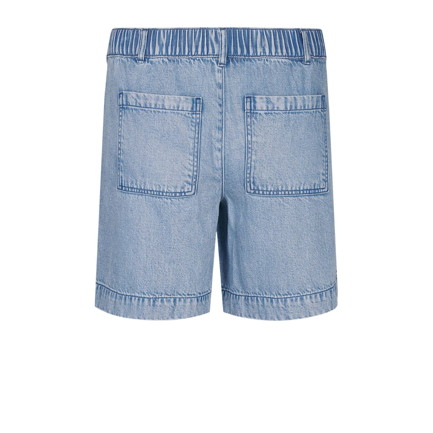 Zizzi regular waist denim short light blue denim