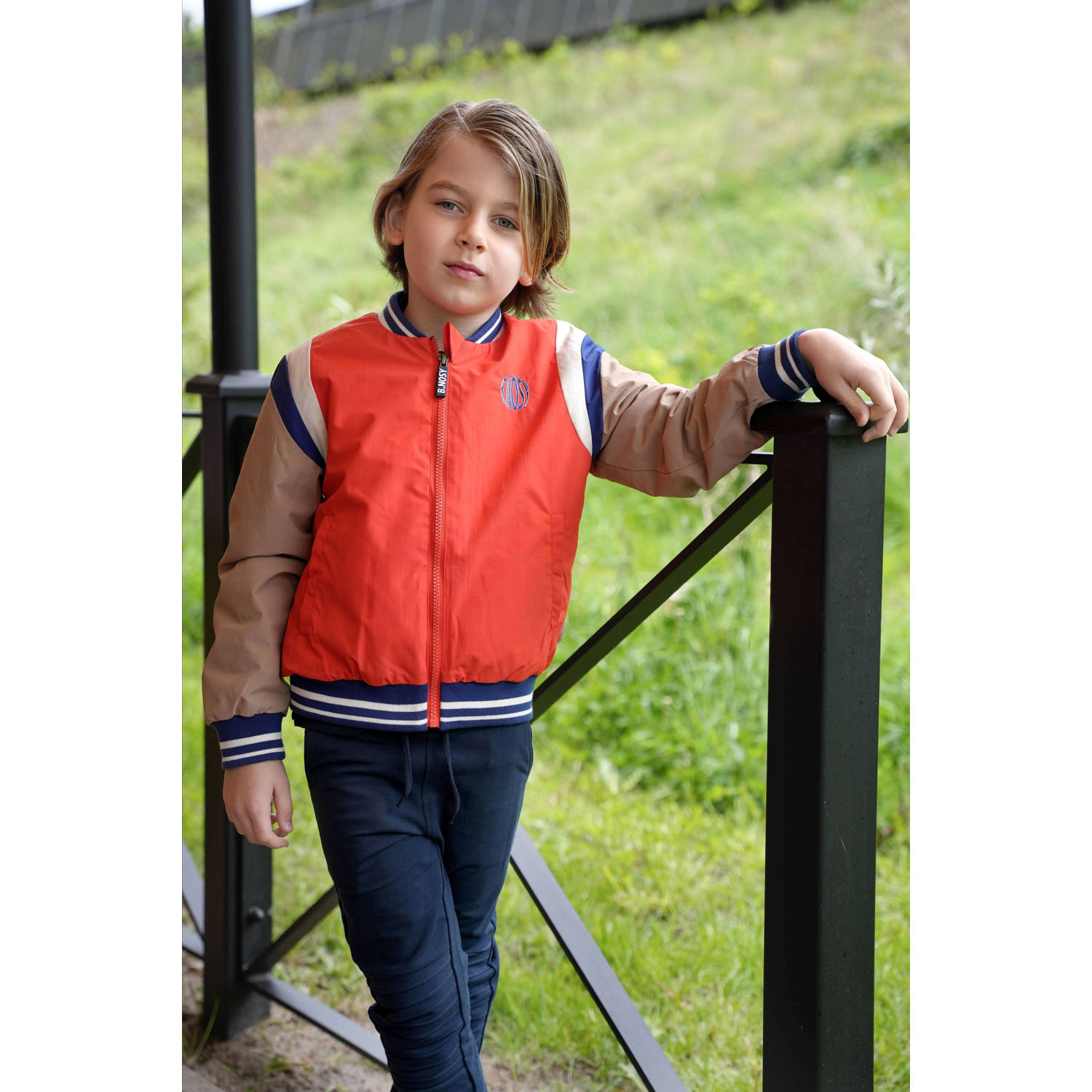 B.Nosy baseball jacket rood