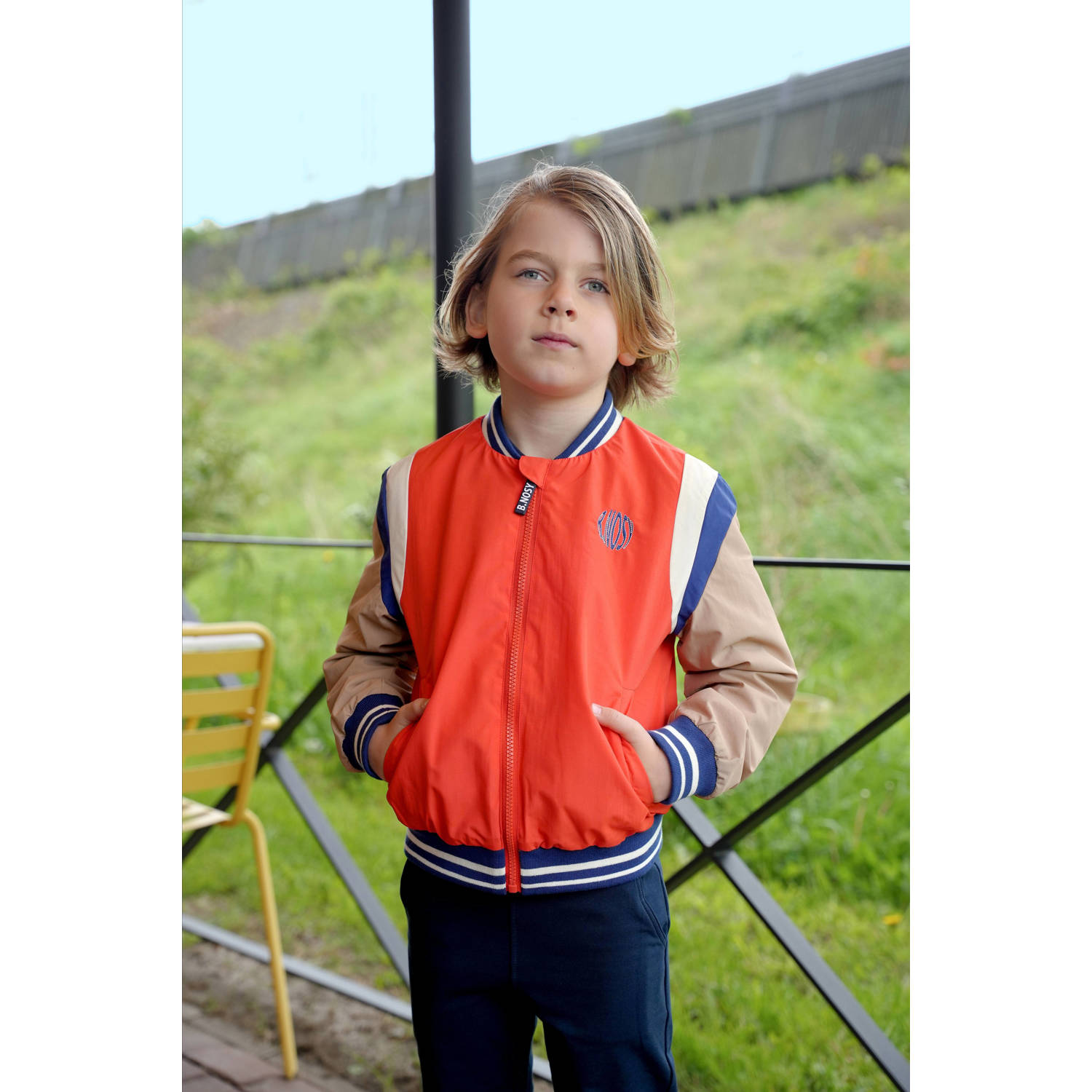 B.Nosy baseball jacket rood