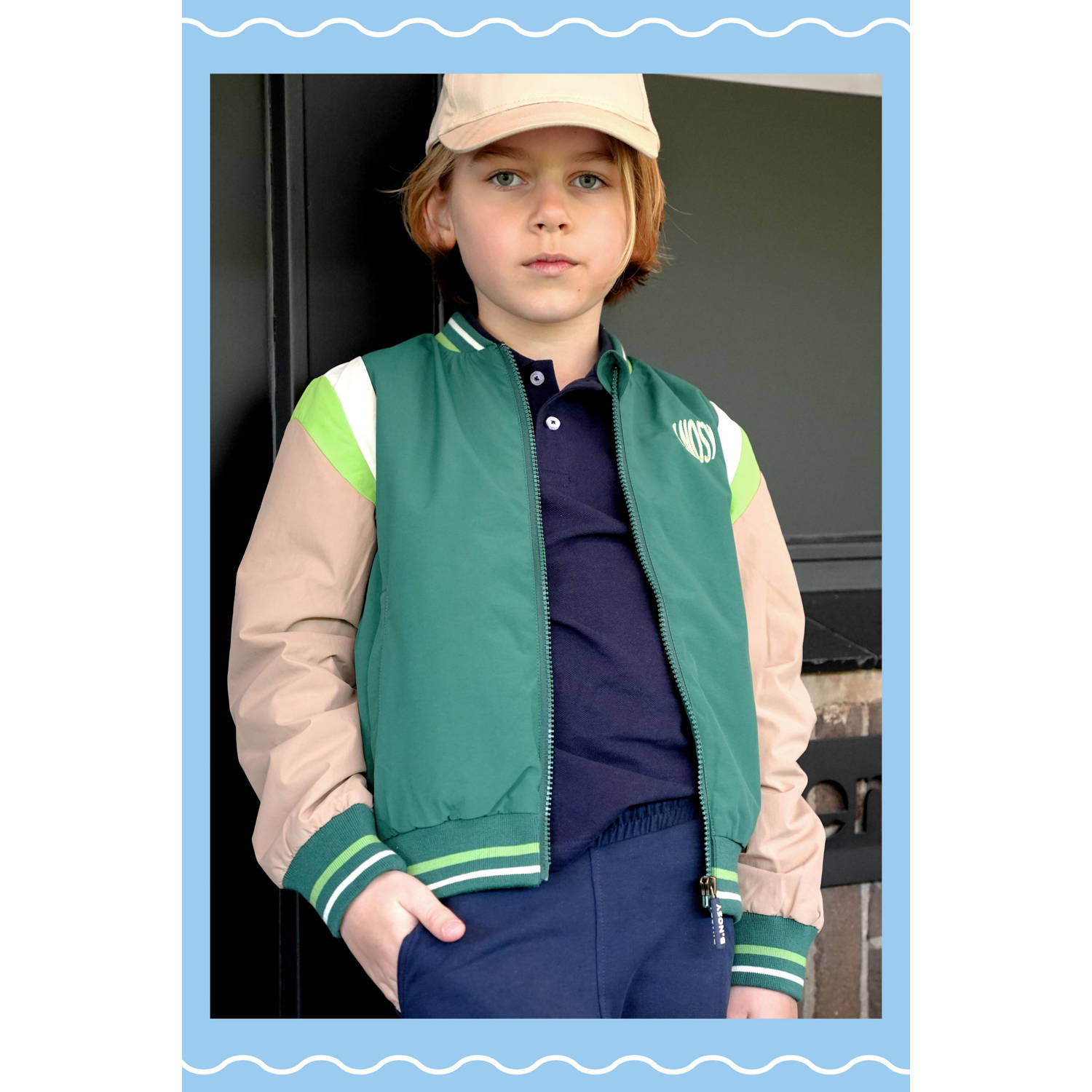 B.Nosy baseball jacket groen