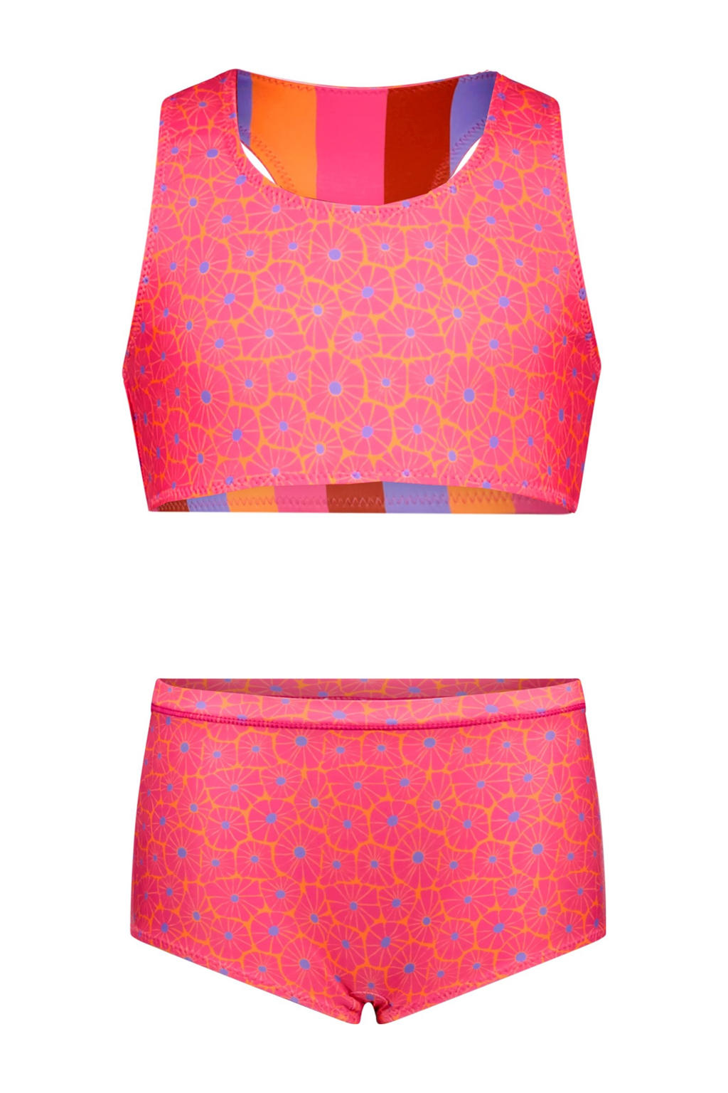B.Nosy reversible bikini felroze/multicolor