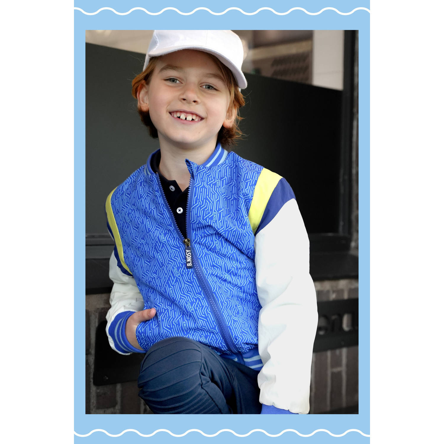 B.Nosy baseball jacket blauw