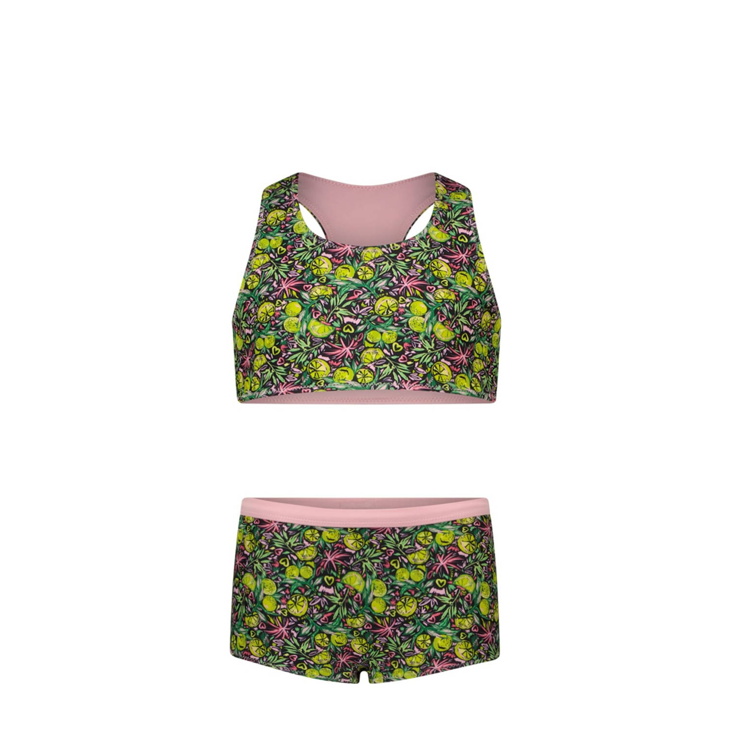 B.Nosy reversible bikini groen roze