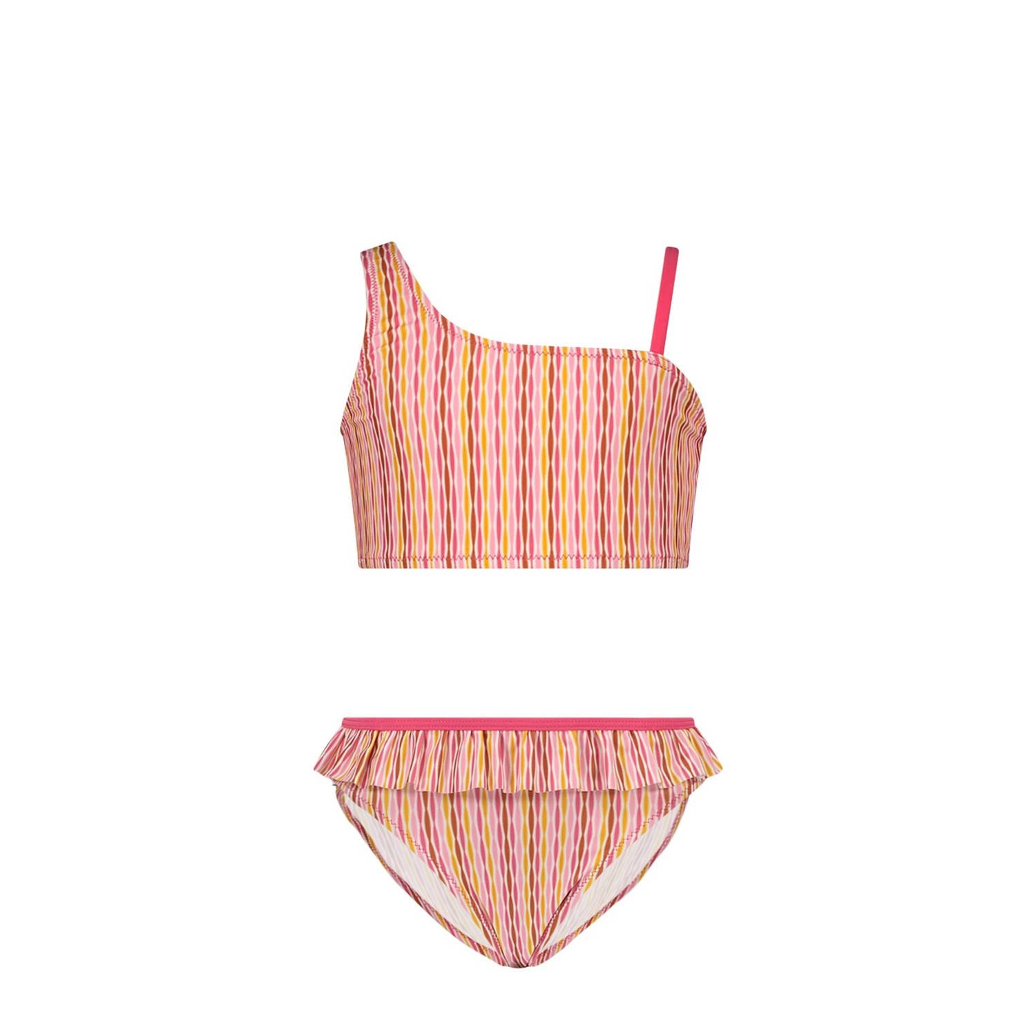 B.Nosy bikini met all over print roze oranje