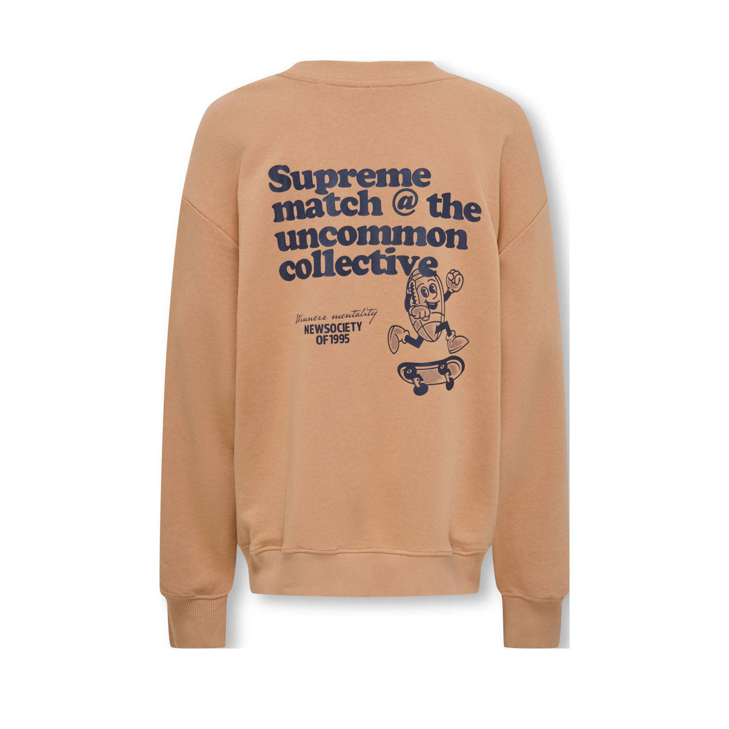ONLY & SONS JUNIOR sweater lichtbruin