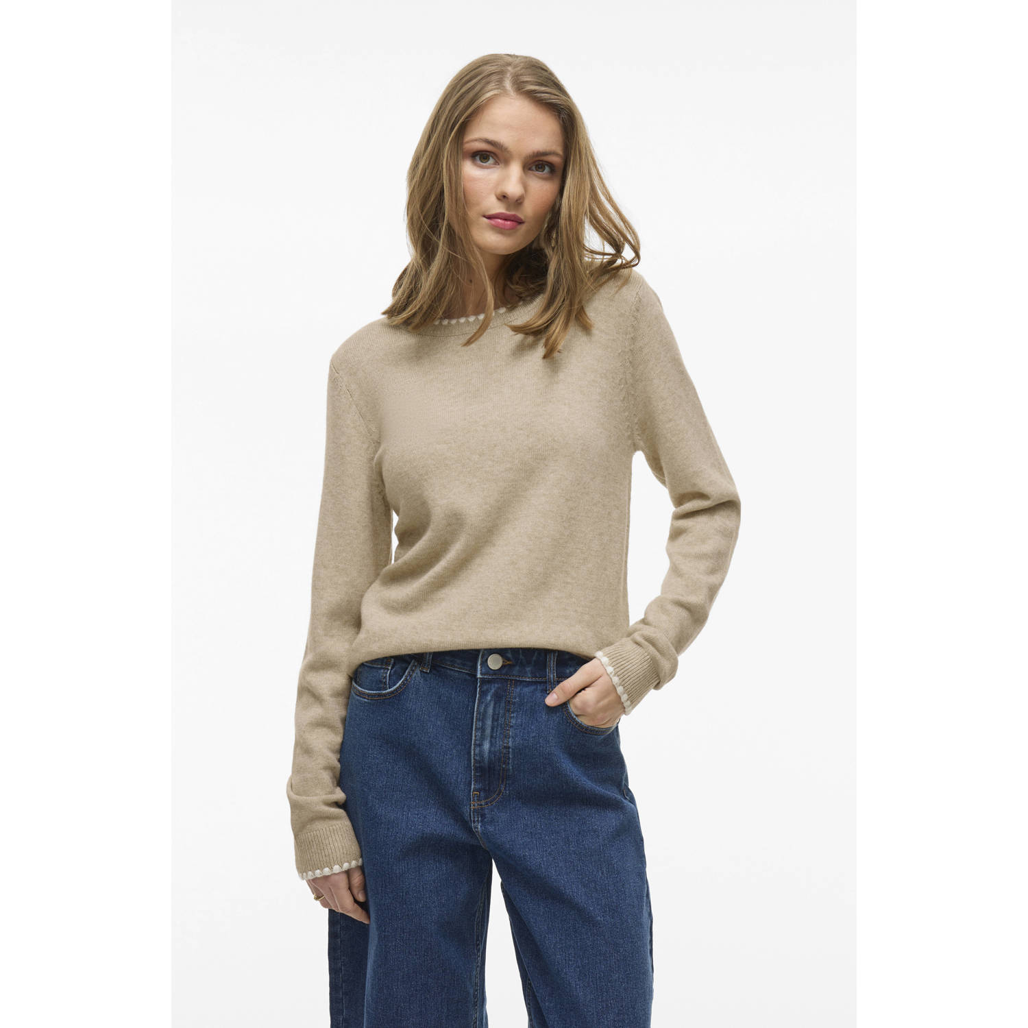 VILA trui beige