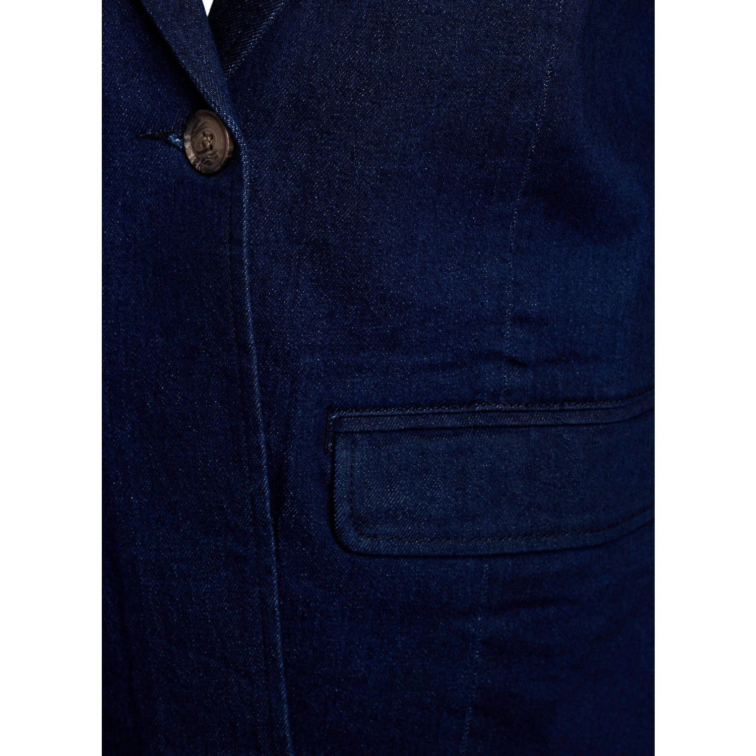 Zizzi regular blazer dark blue denim