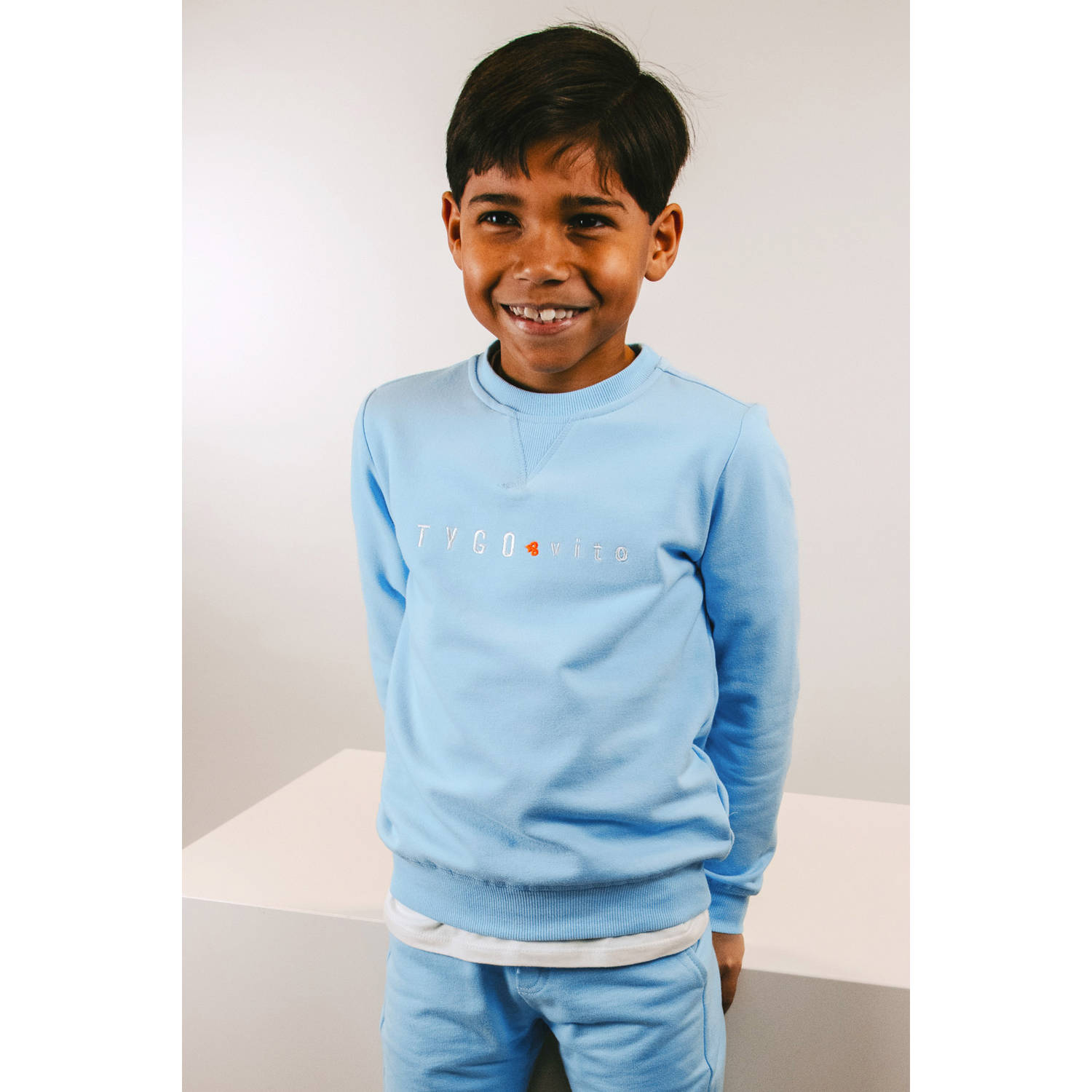TYGO & vito sweater lichtblauw