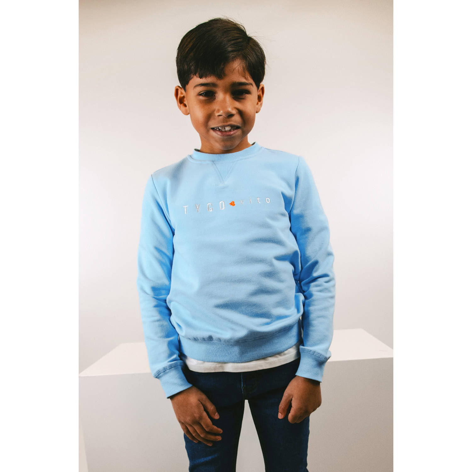 TYGO & vito sweater lichtblauw