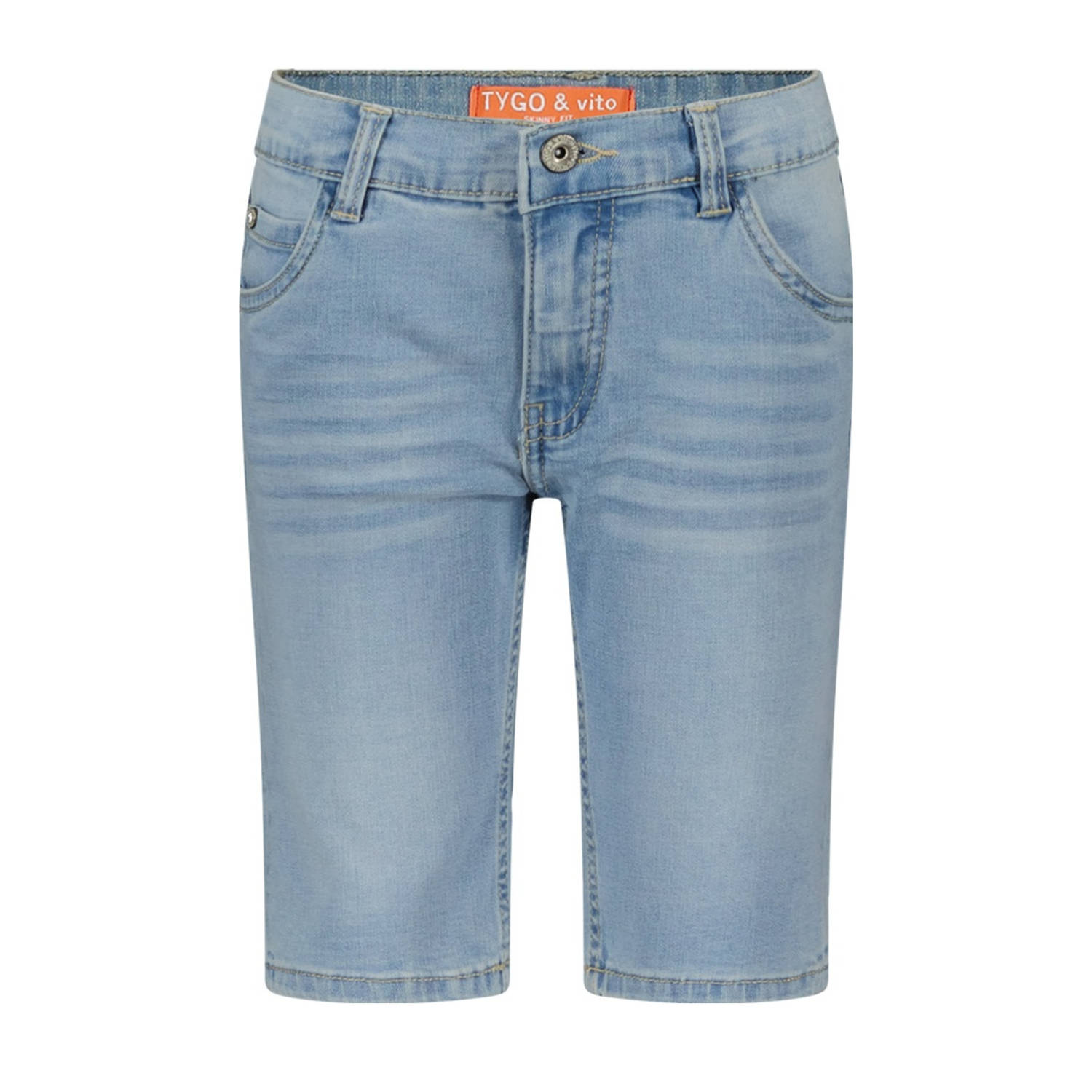 TYGO & vito regular denim short light blue denim